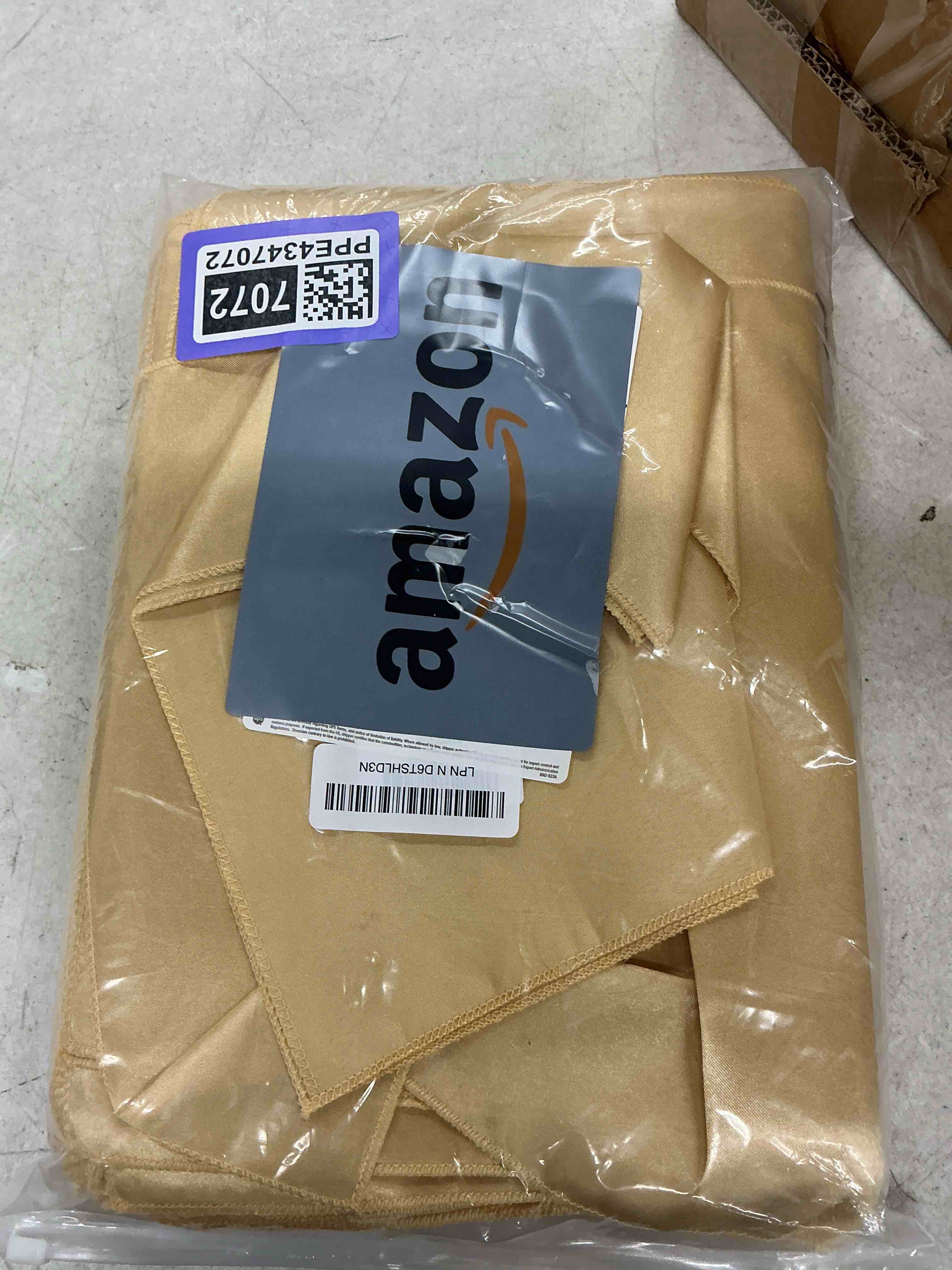 Condition photo showing Good Condition for siinvdabzx 100 pieces gold cloth napkins 12 x 12 inches, small size square satin napkins silky soft dinner napkins or handkerchief for banquet wedding christmas thanksgiving decoration