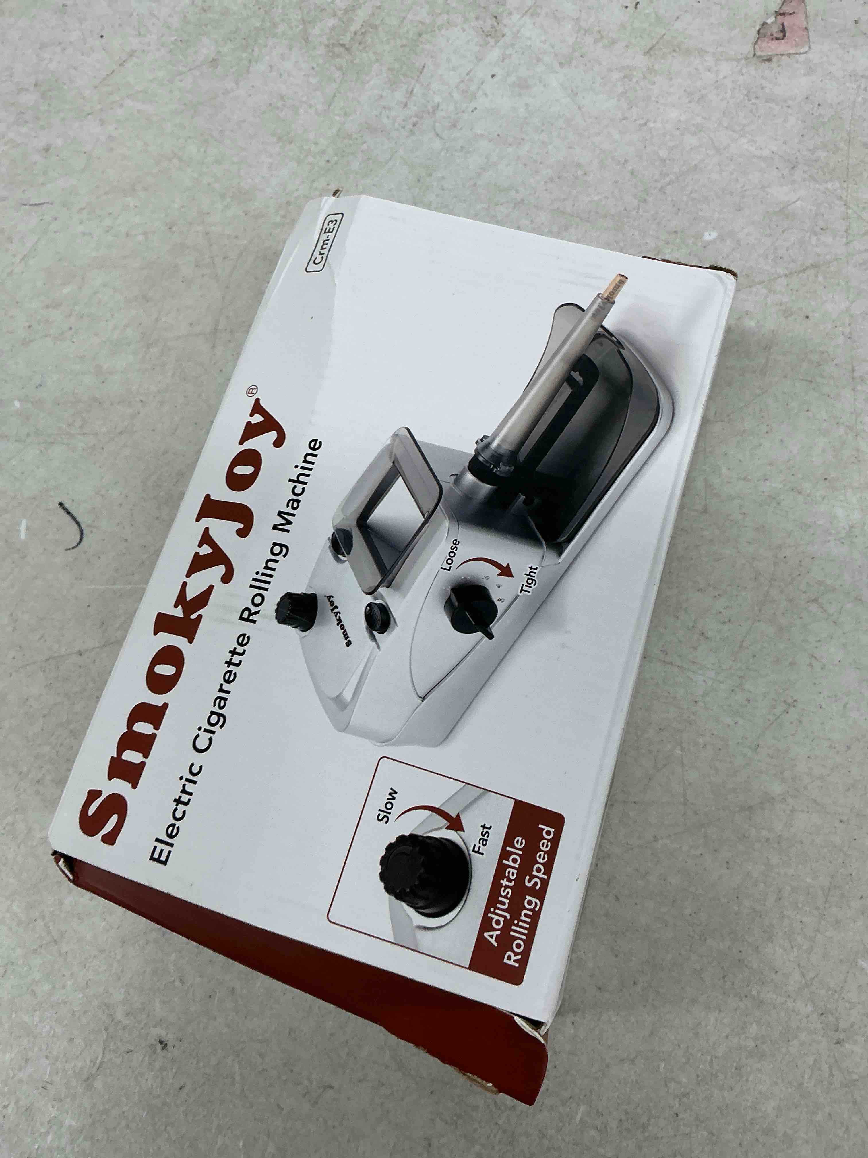 Condition photo showing Good Condition for cigarette rolling machine, electric pre roll machine, automatic preroll cone loader filler roller filling packer stuffer with pre rolled holder, smell proof case, grinder