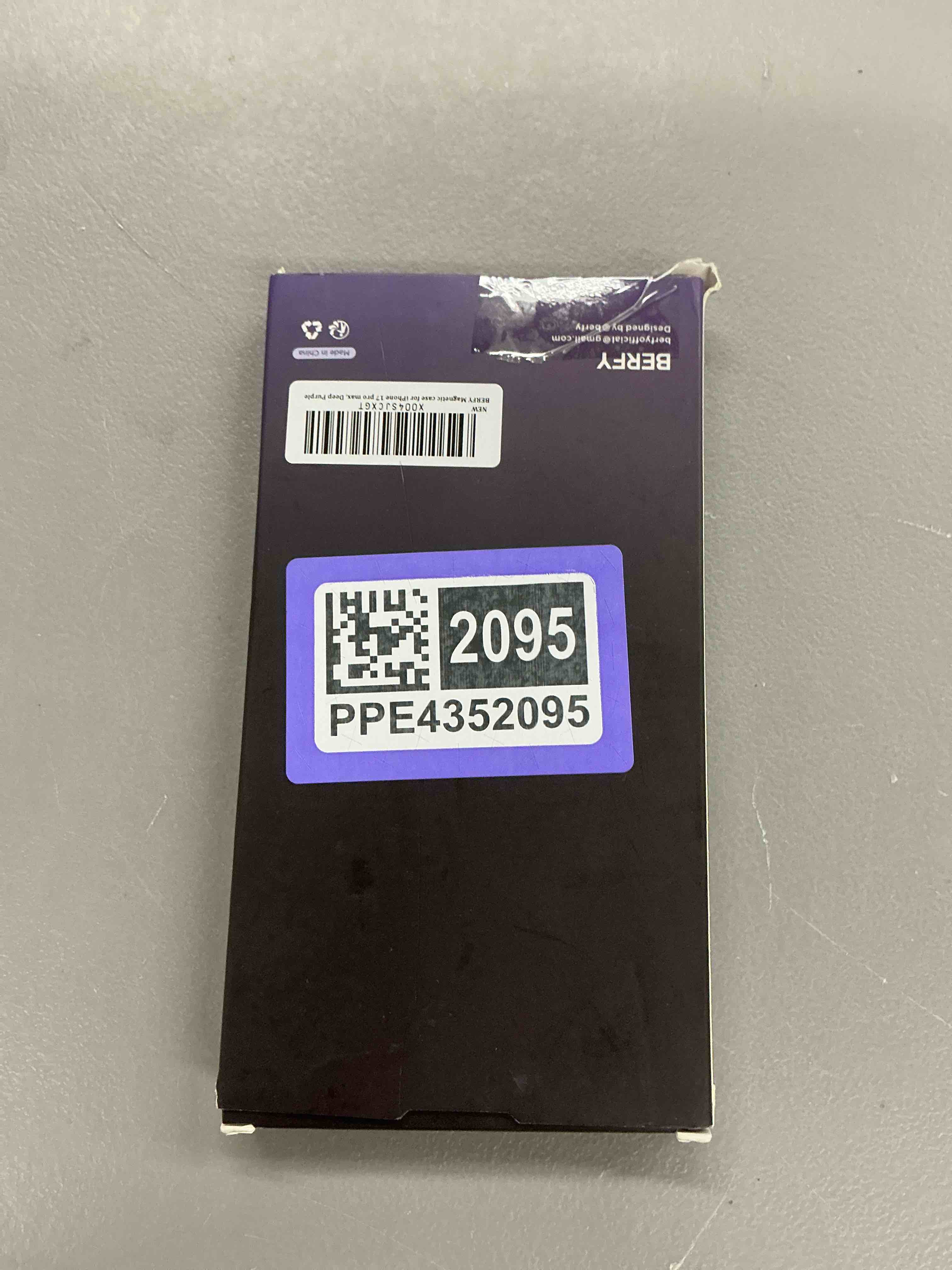 Condition photo showing As Is for berfy for iphone 17 pro max case, compatible with magsafe, built-in glass screen protector, camera protection, shockproof full body phone case 6.9", translucent deep purple hd-deep purple for iphone 17 pro max 6.9 inch