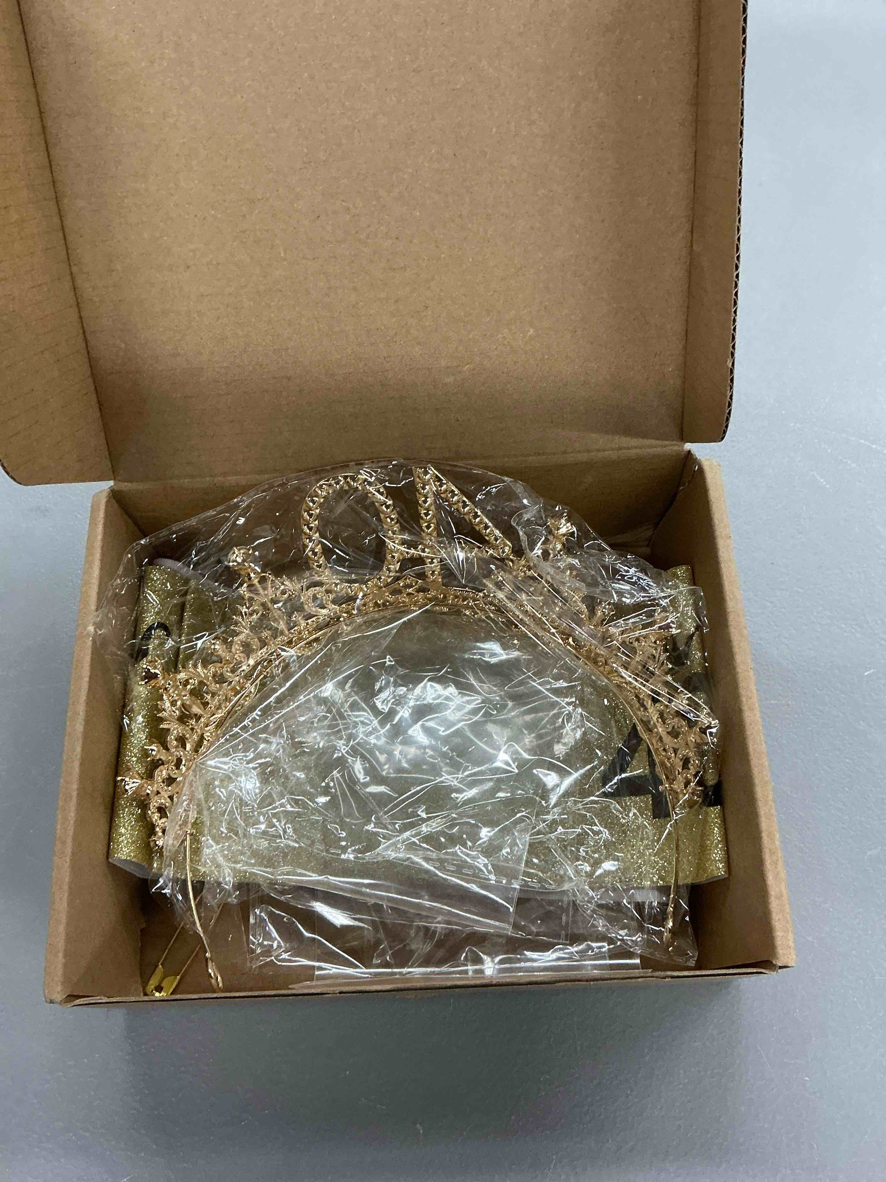 Condition photo showing Good Condition for 40th birthday crown and sash for women, 40 tiara headband, black gold 40th birthday decorations gifts favors for female friends sister daughter wife mom
