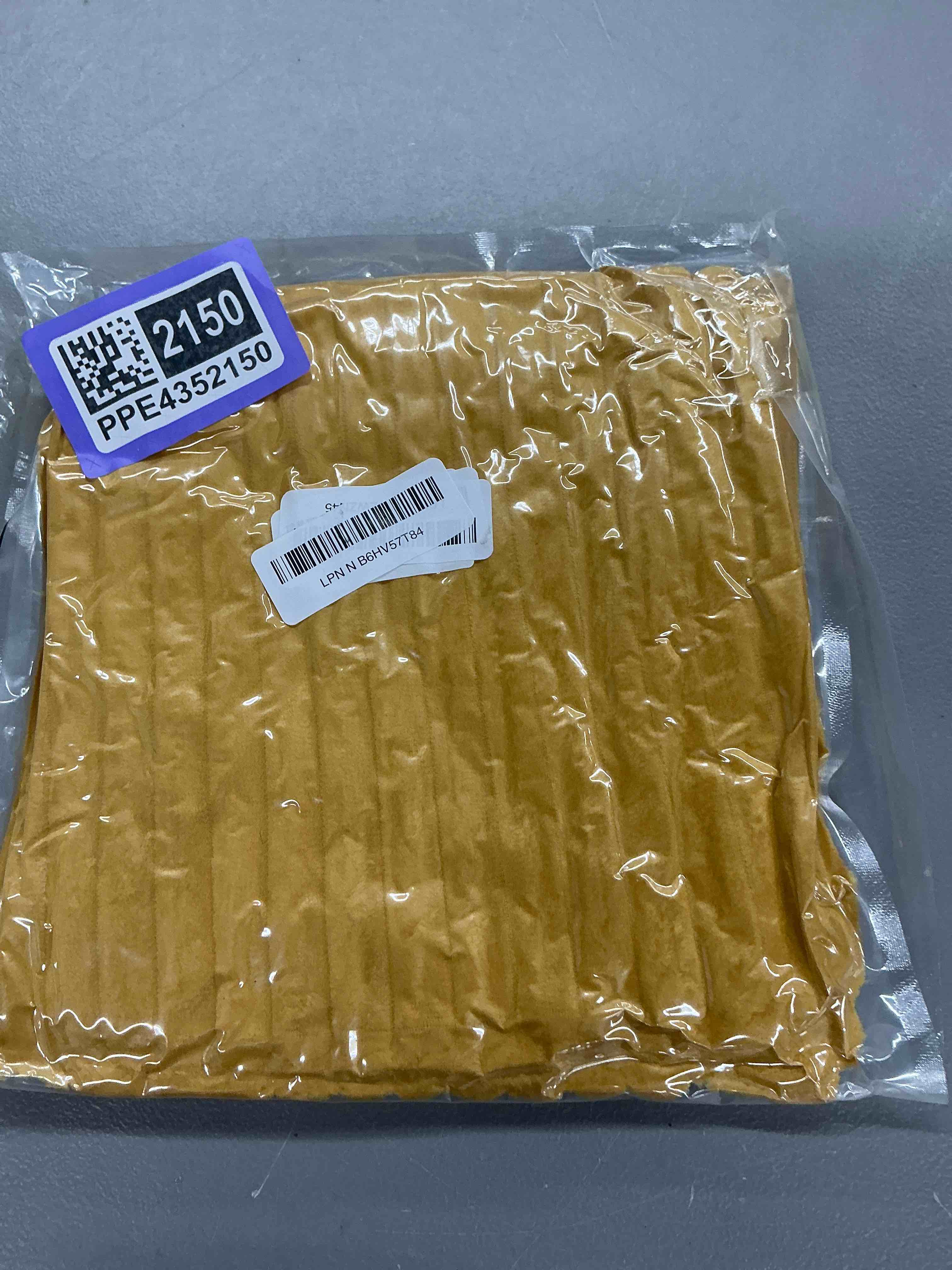 Condition photo showing Good Condition for simmore decorative spring throw pillow covers 18x18 set of 2, soft natural plush flannel double-sided fluffy couch pillow covers for sofa living room, mustard yellow mustard yellow 18" x 18" (pack of 2)