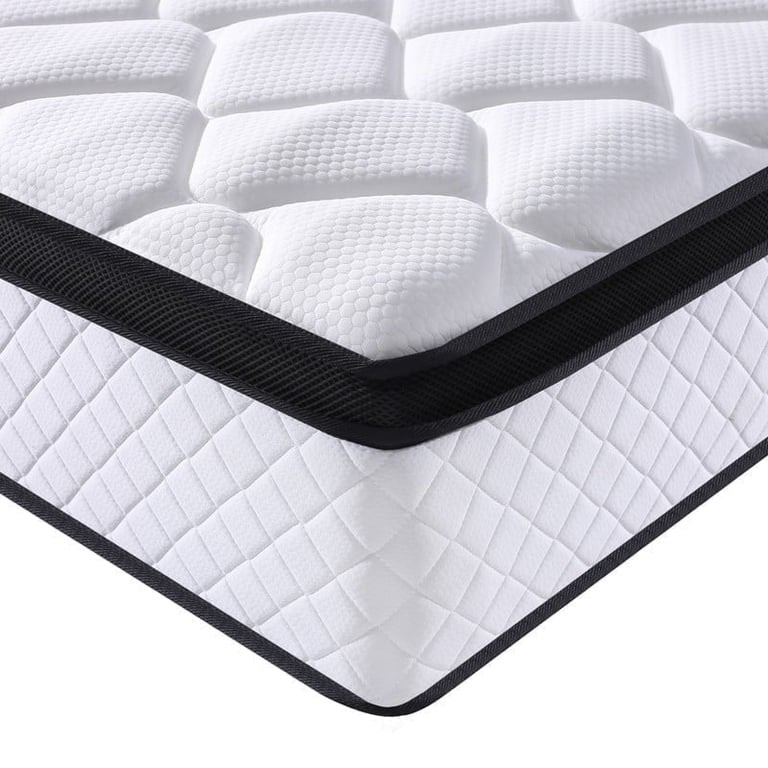 Fuxilai Full Size Mattress, 10 Inch Hybrid Memory Foam Full Mattress in a Box, Pressure Relief, Medium Firm, CertiPUR-US