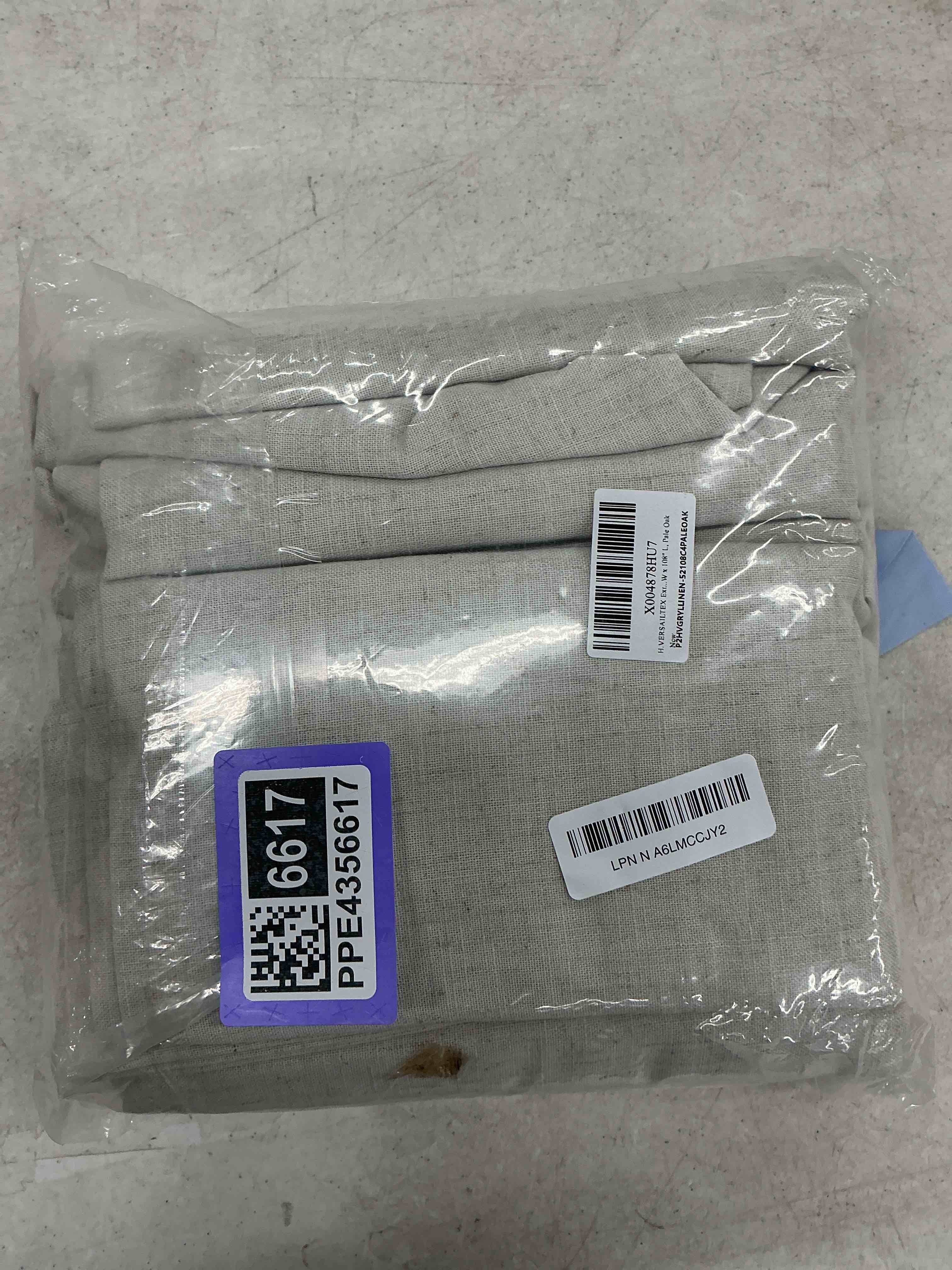 Condition photo showing Good Condition for h.versailtex linen 100% blackout curtains for bedroom full light blocking curtains, textured window curtain for living room 84 inch grommet, energy efficient curtains white liner(2 panels, natural) natural 52"w x 84"l (pack of 2)