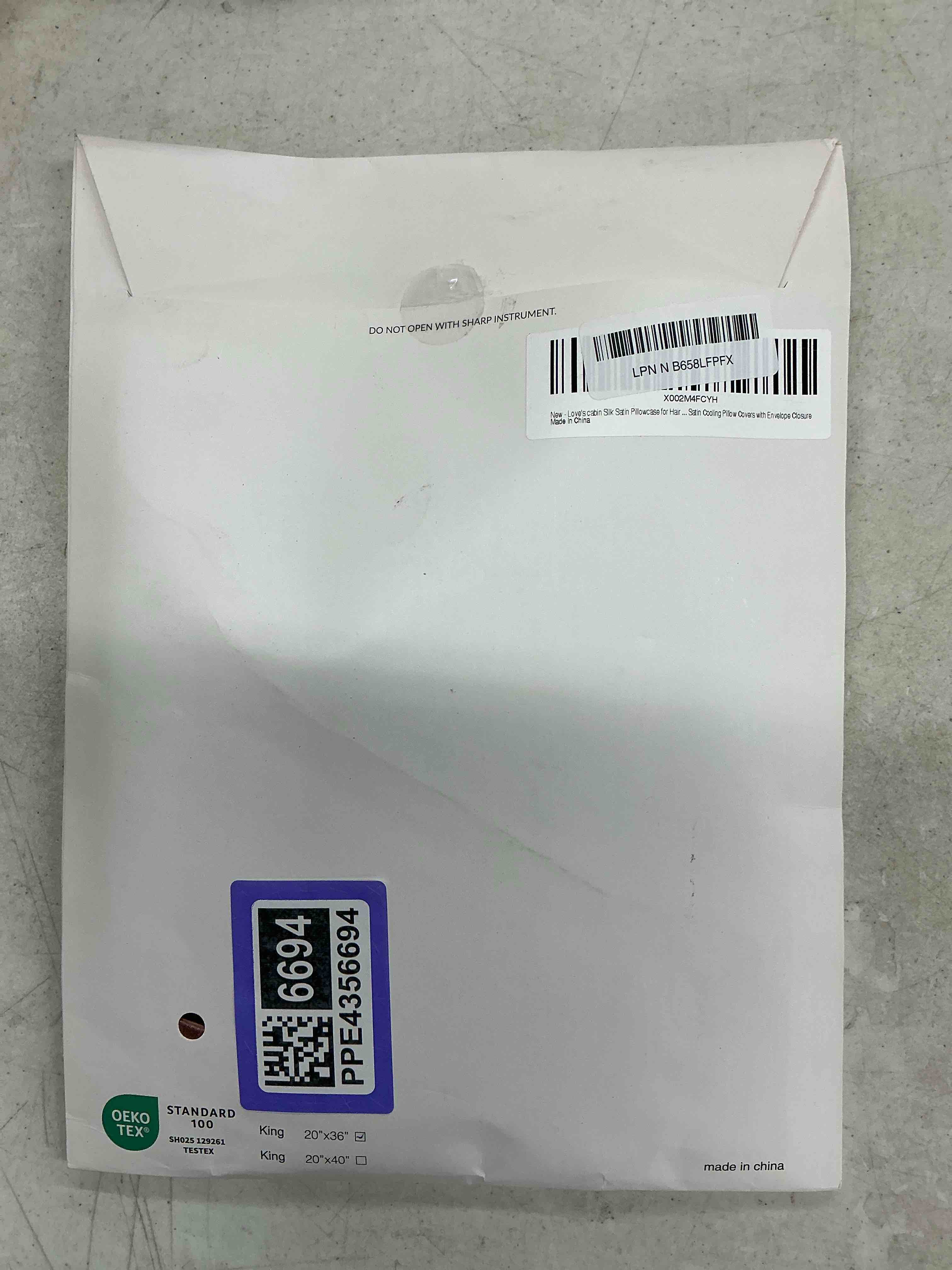 Condition photo showing Good Condition for love's cabin silk satin pillowcase for hair and skin (burlwood, 20x36 inches) slip king size pillow cases set of 2 - satin cooling pillow covers with envelope closure