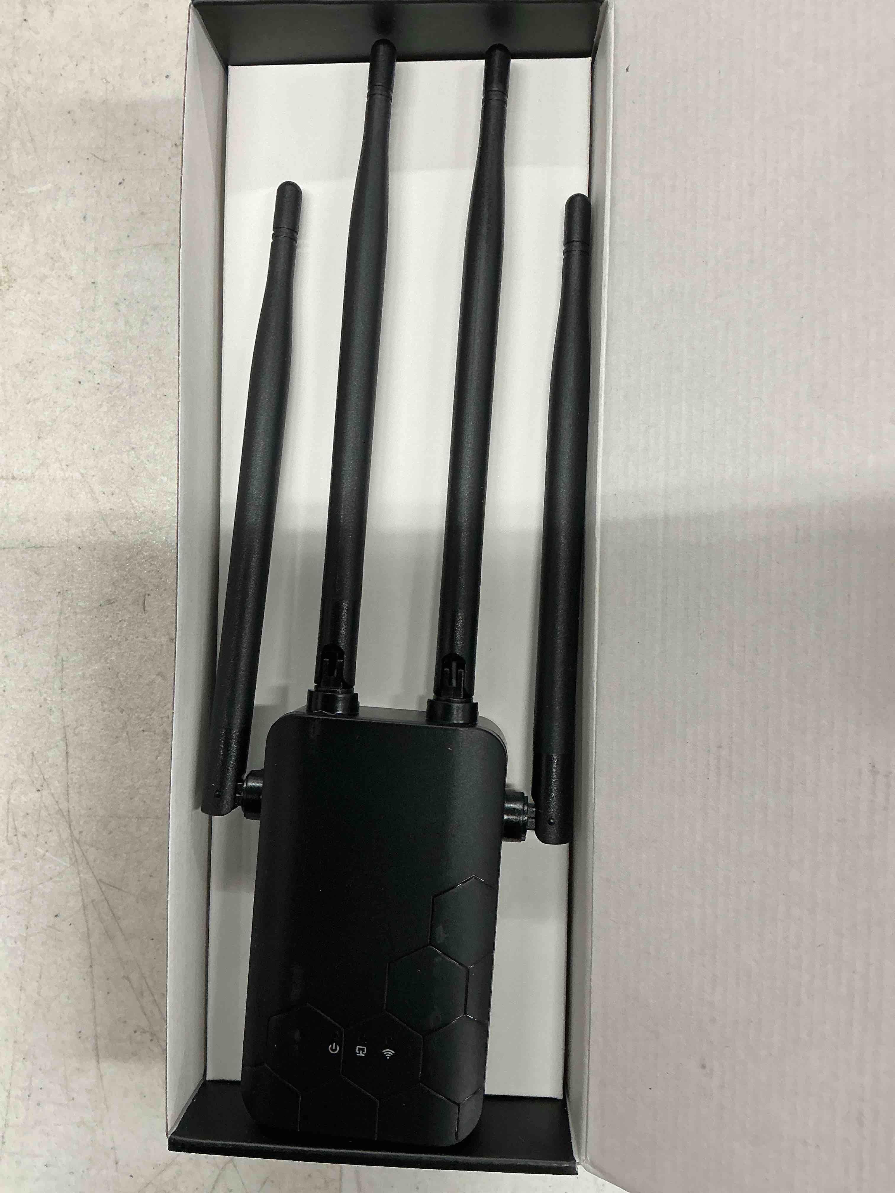 Condition photo showing Good Condition for wifi extender internet booster, 10000 sq.ft long range repeater wireless routers amplifier, support more network devices at home, 1-tap setup, mesh wi-fi 80% faster