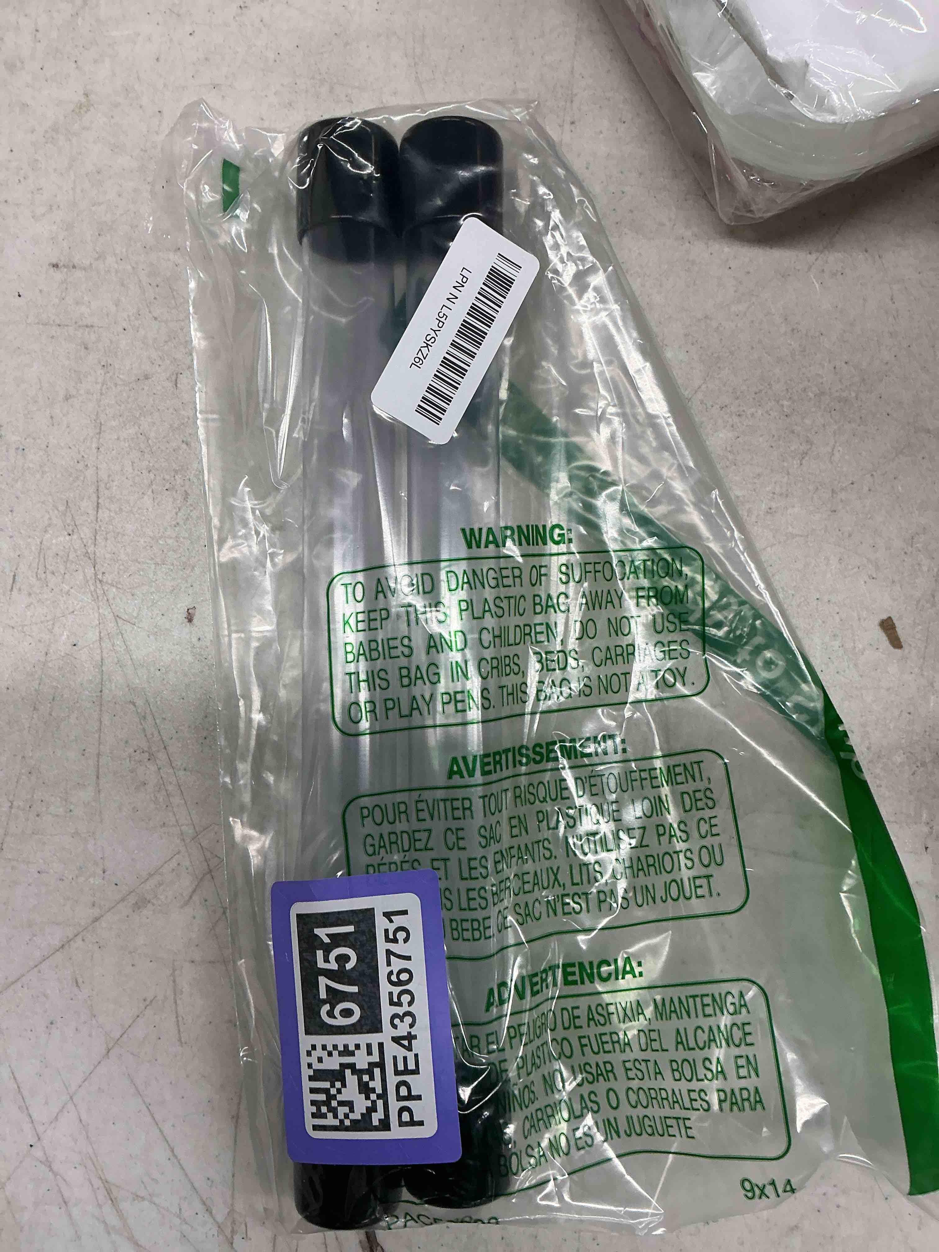 Condition photo showing Good Condition for patikil clear rigid tube round plastic tubing with black rubber caps polycarbonate water pipe, 305mm/ 12 inch length, 26mmx28mm/1.02"x1.1", 2 set