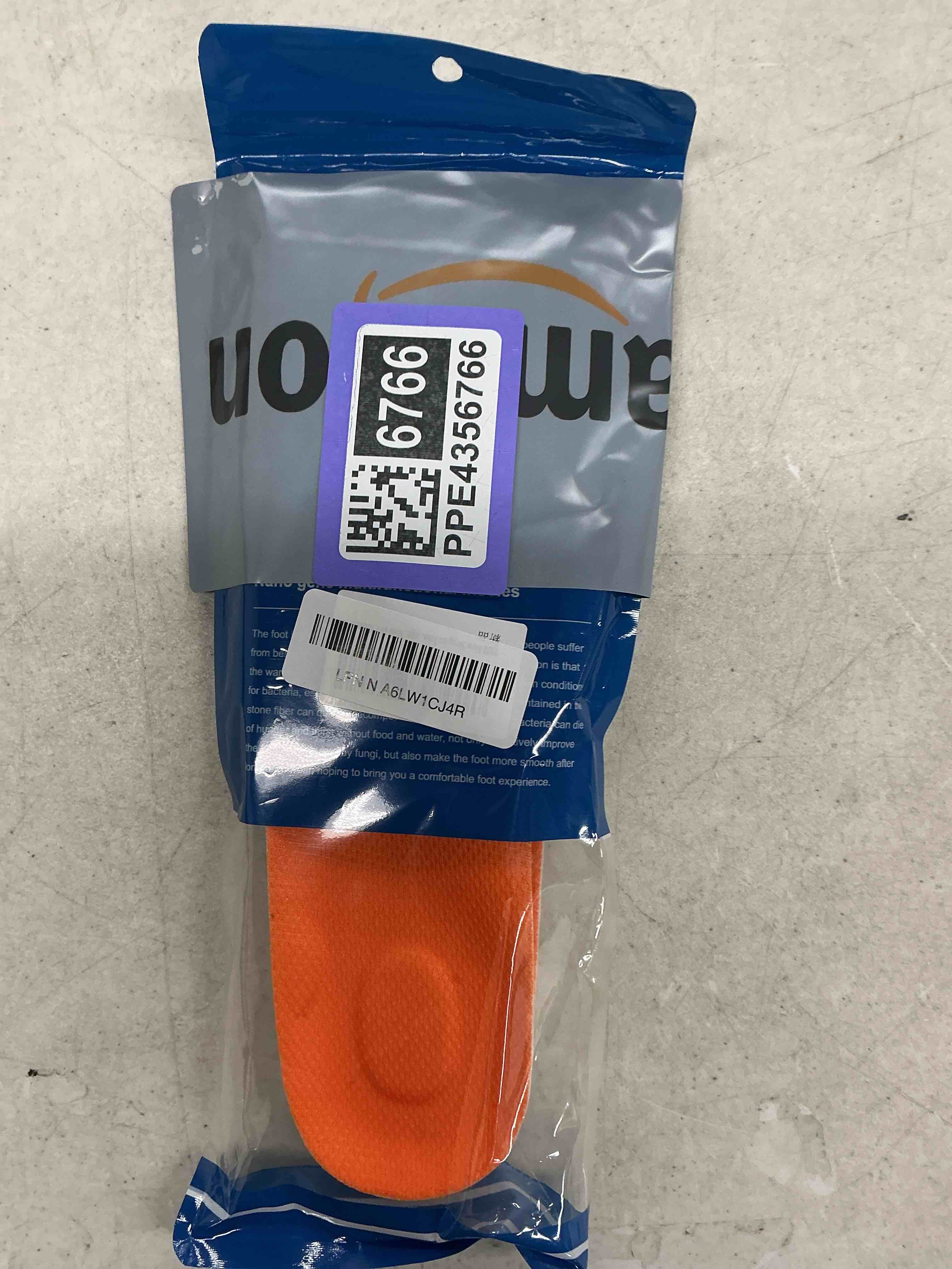 Condition photo showing Good Condition for 2026 new steppers insoles for men & women,4d cloud massage memory foam insoles with arch support for all-day comfort(orange, men 10 / women 11) orange men 10