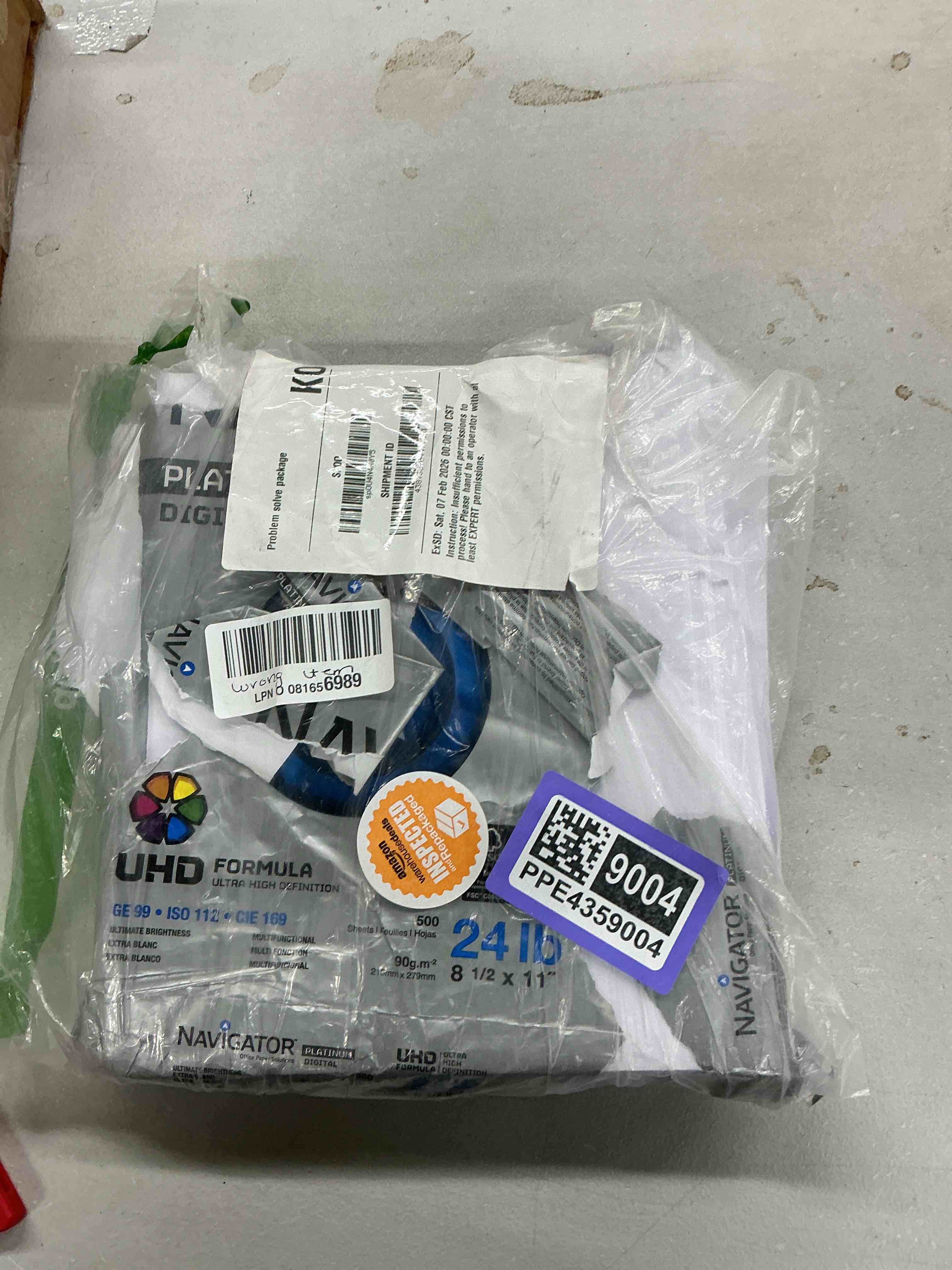 Condition photo showing Good Condition for navigator npl11245r platinum paper 99 brightness 24lb 8-1/2 x 11 white 2500/carton