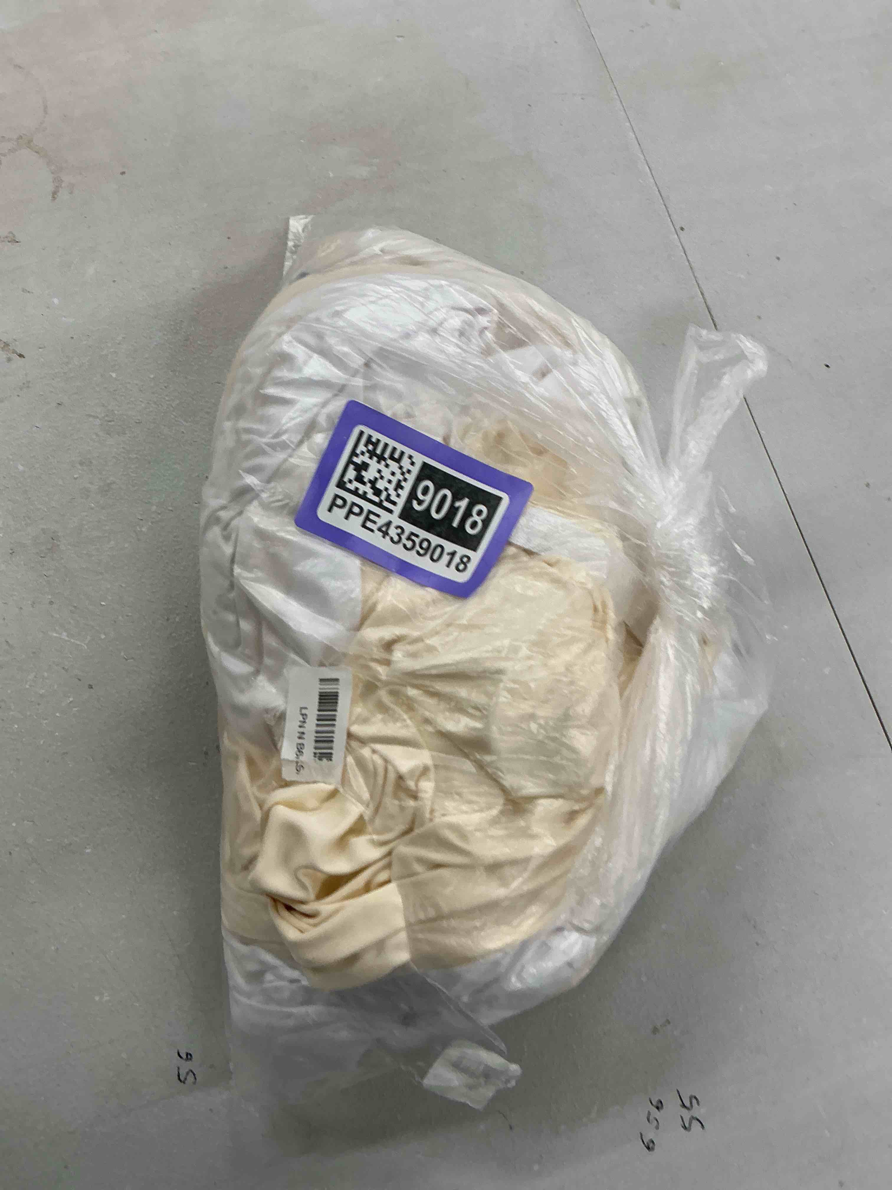 Condition photo showing Good Condition for double color arch backdrop cover set of 3 - 6ft/6.6ft/7.2ft wedding spandex fitted covers for round top arch - baby party birthday banquet shower (white+cream)