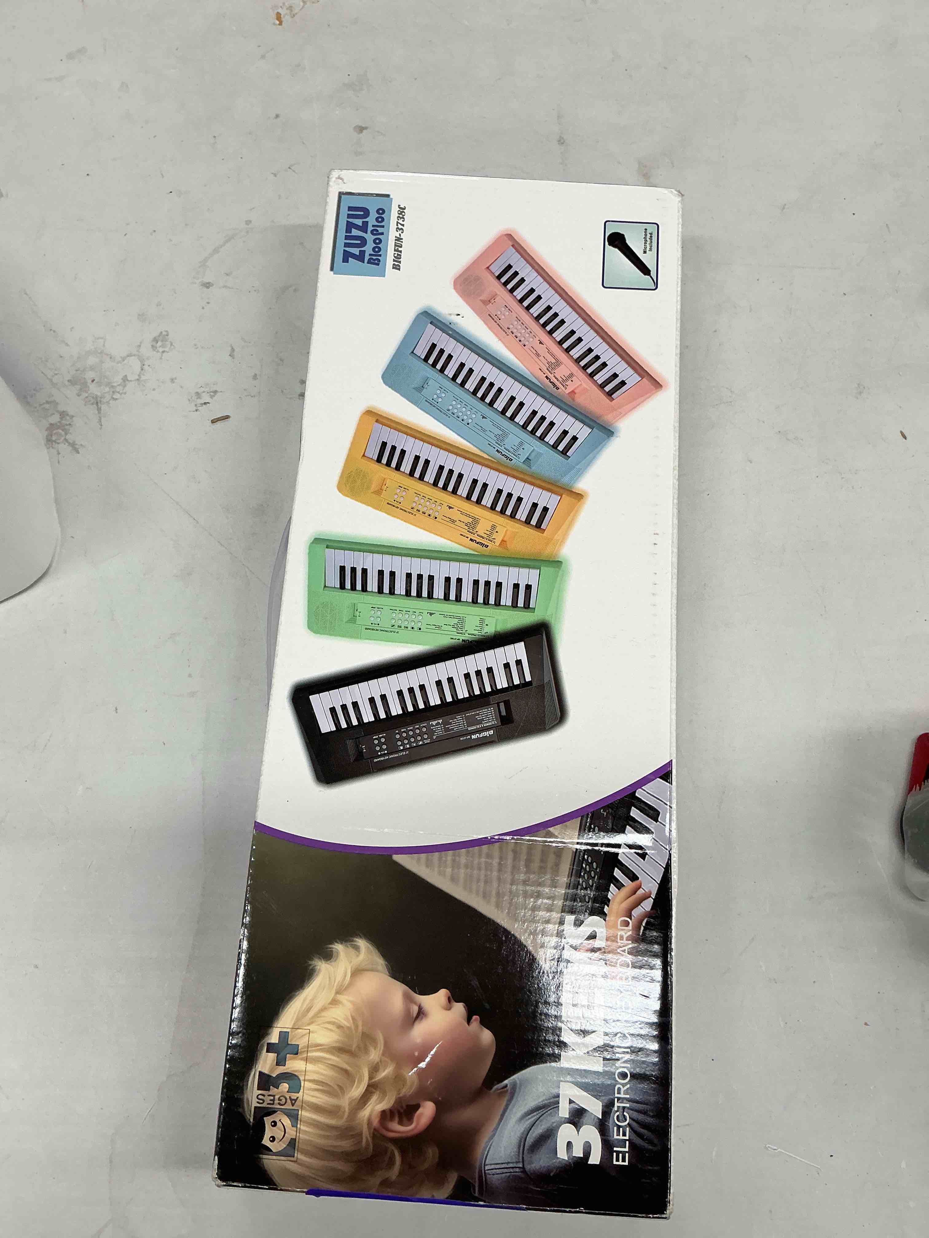 Condition photo showing New/Like New for kids piano keyboard, 37 keys portable music keyboard early learning educational electronic music piano instrument toys for 3 4 5 6 year old boys and girls (black)