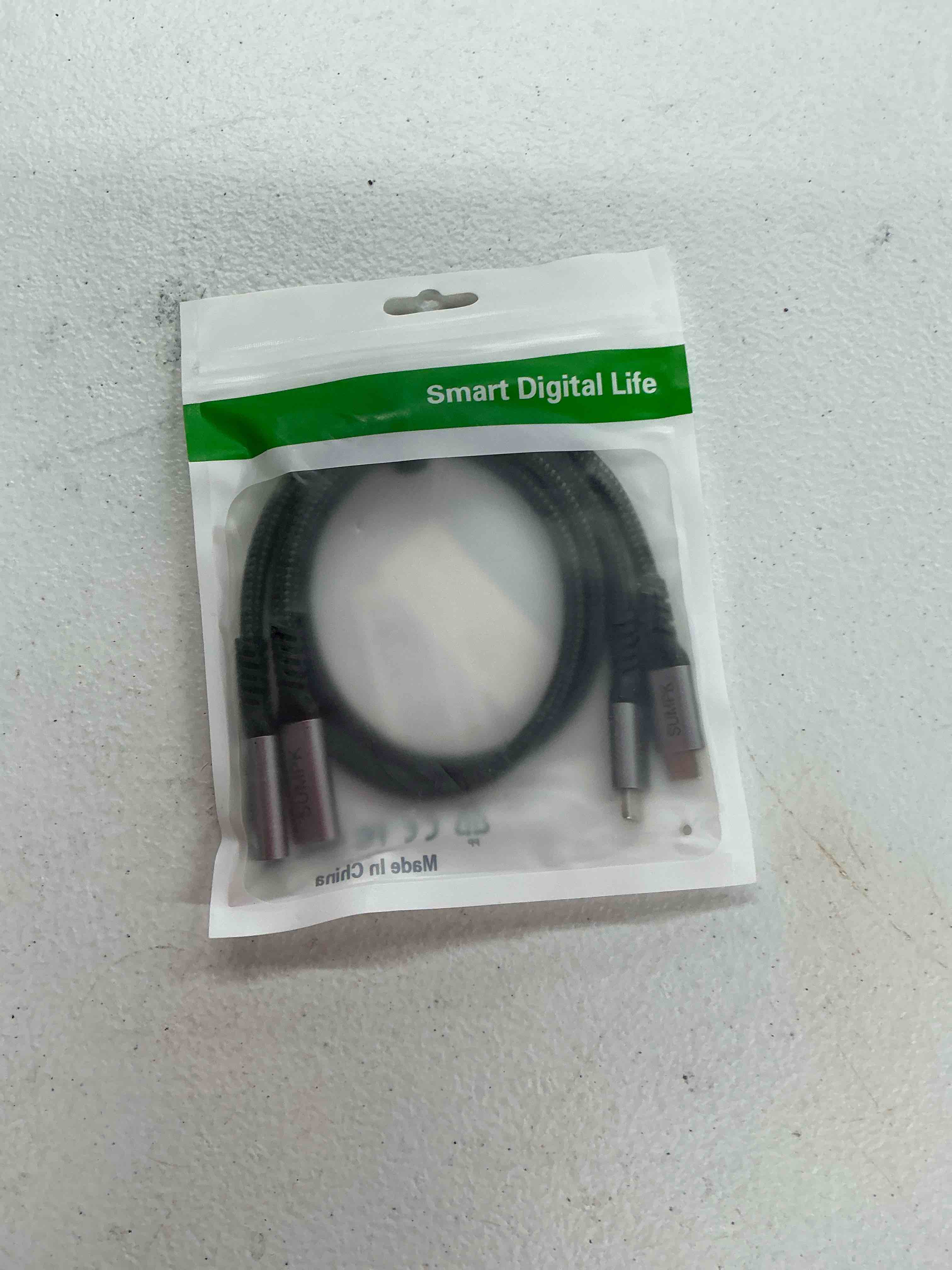 Condition photo showing Good Condition for usb c extension cable 1.5ft (2 packs/240w/40gbps/8k), short usb 4.0 extender cable, 40gbps high speed data transfer male to female, 8k video display compatible for macbook air m2 pro/ipad/magsafe/hub grey 1.5 ft