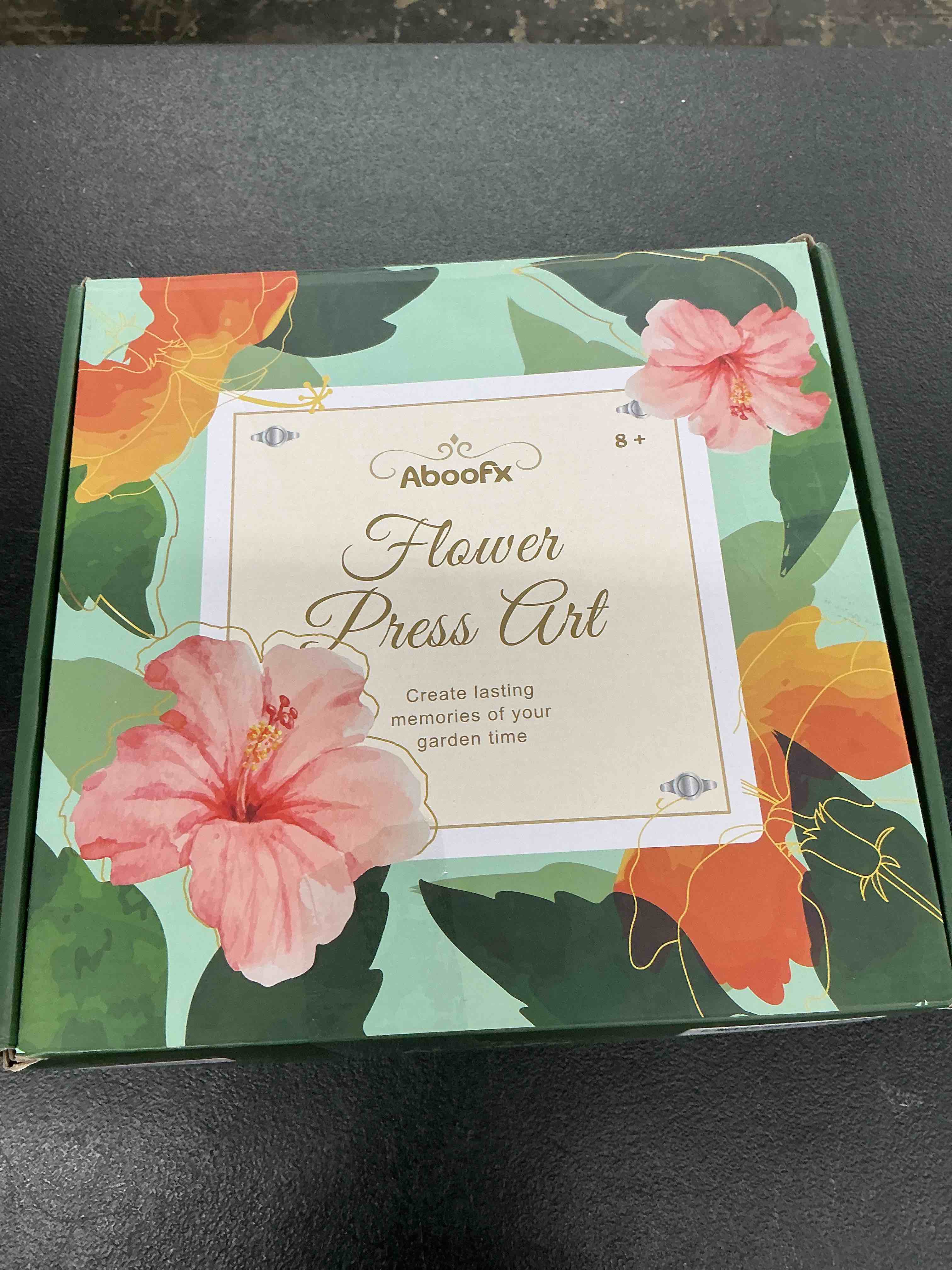 Condition photo showing Good Condition for aboofx flower press kit, craft kits 11"x11" 10 layers wooden flower pressing kit for crafts pressed flowers & plant press for st. patrick's day diy art,preservation for bookmark frame flowers drying 11" x 11" 10 layers