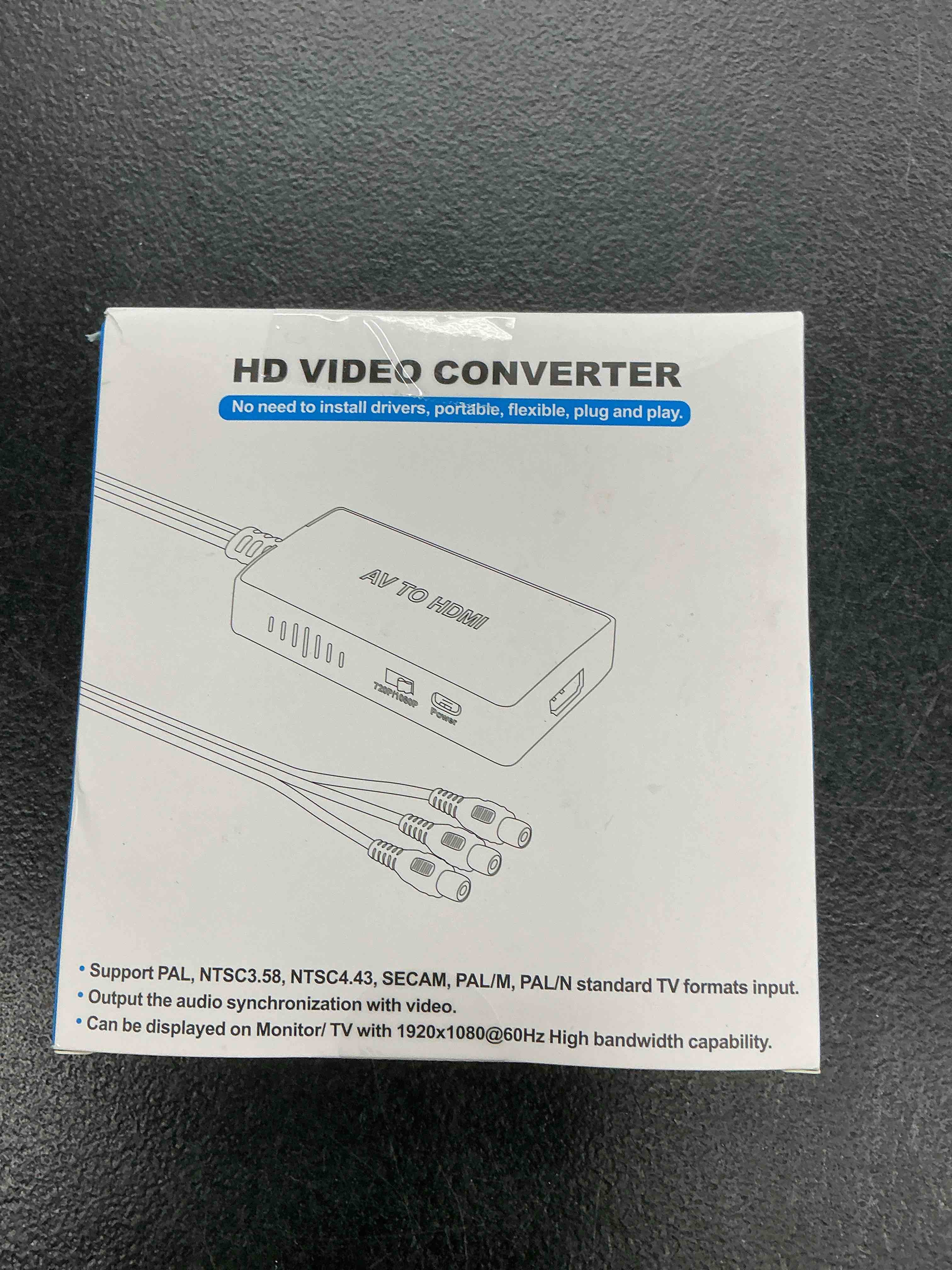 Condition photo showing New/Like New for tengchi rca to hdmi converter, composite to hdmi adapter support 1080p pal/ntsc compatible with ps one, ps2, ps3, stb, xbox, vhs, vcr, blue-ray dvd players