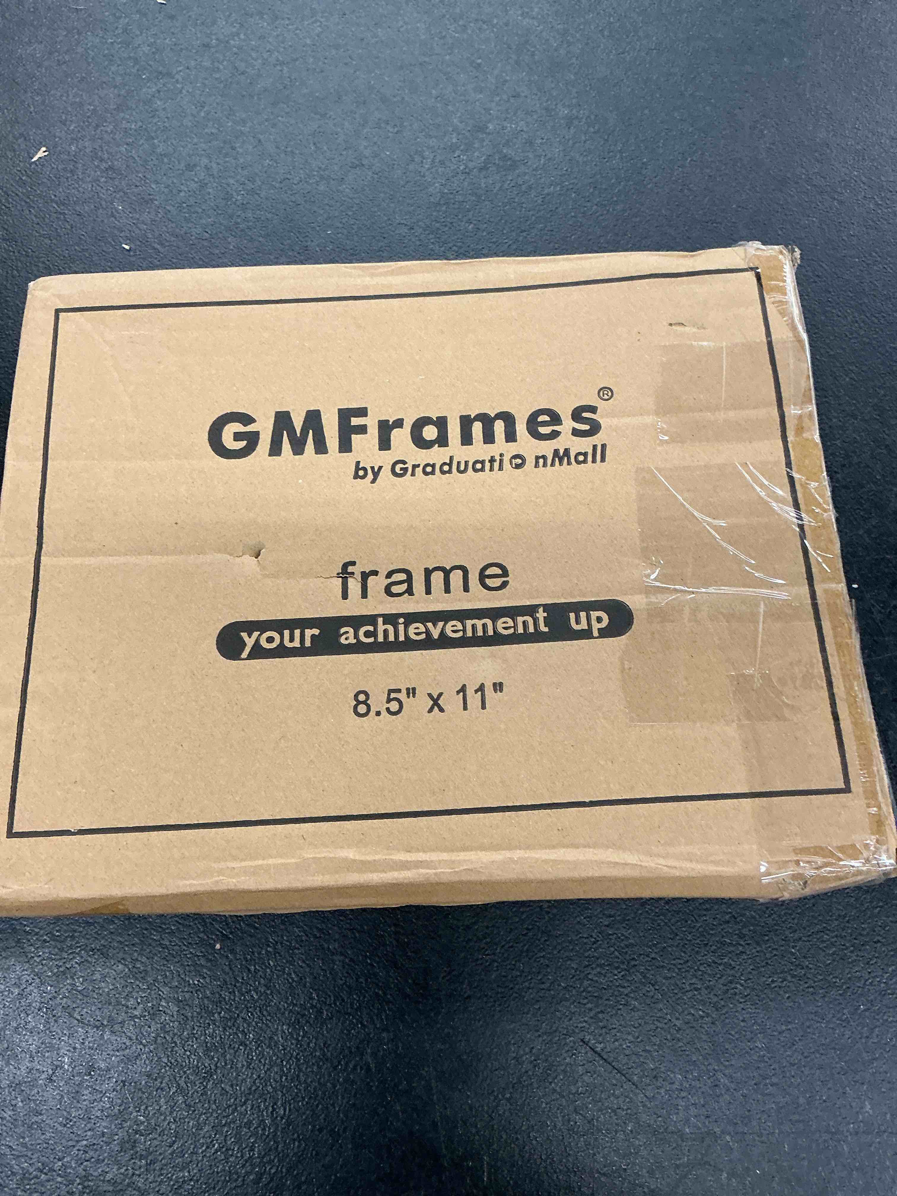 Condition photo showing Good Condition for gmframes 8.5x11 wood diploma frame, tempered glass, cherry finish with gold trim cherry 8.5x11
