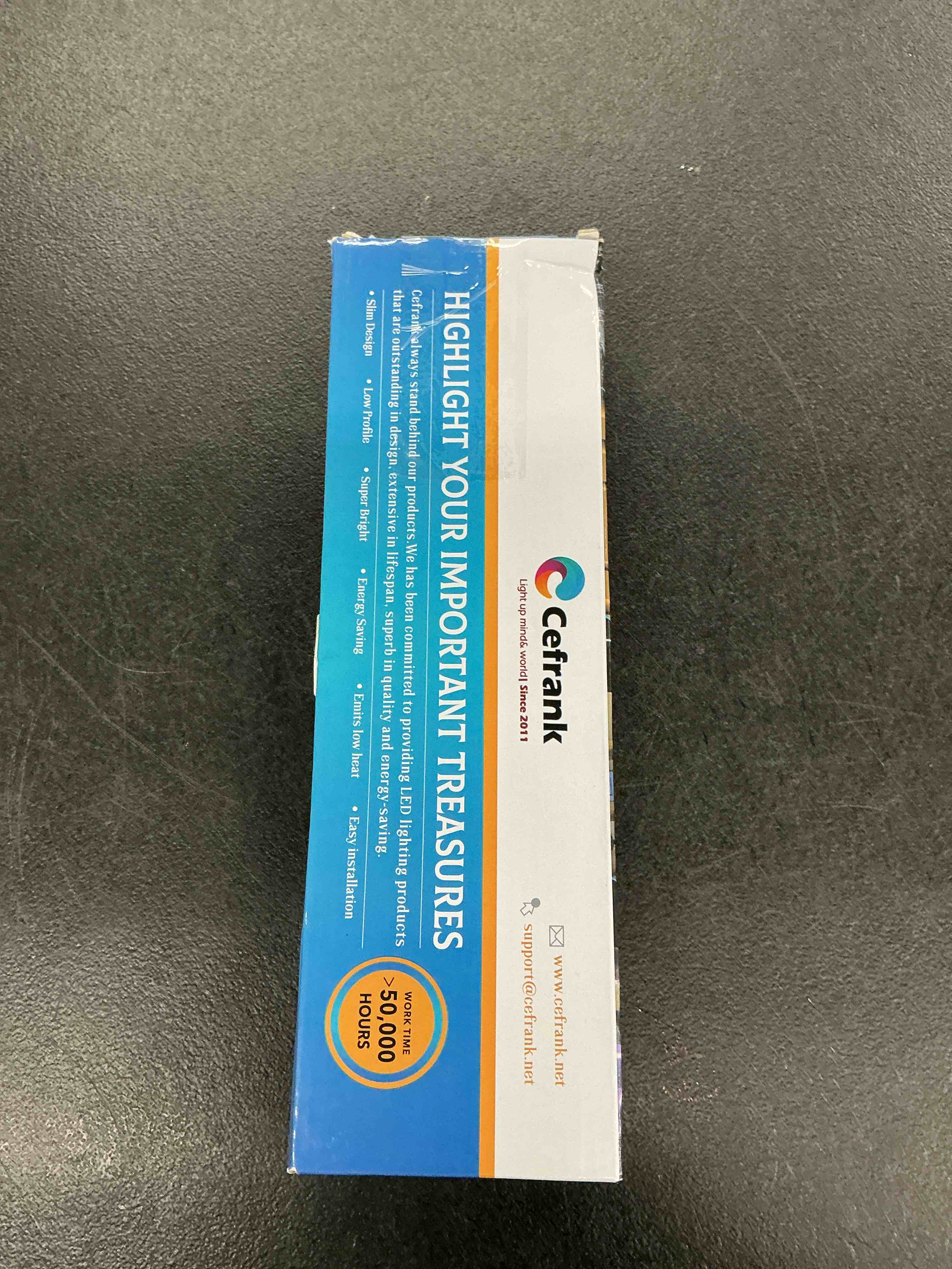 Condition photo showing Good Condition for cefrank v-shape under cabinet lighting kit - 4pcs sleeker 12" dimmable led light bars for showcase shelf seamless illumination - 1200lm, 12w - pure white 6000k