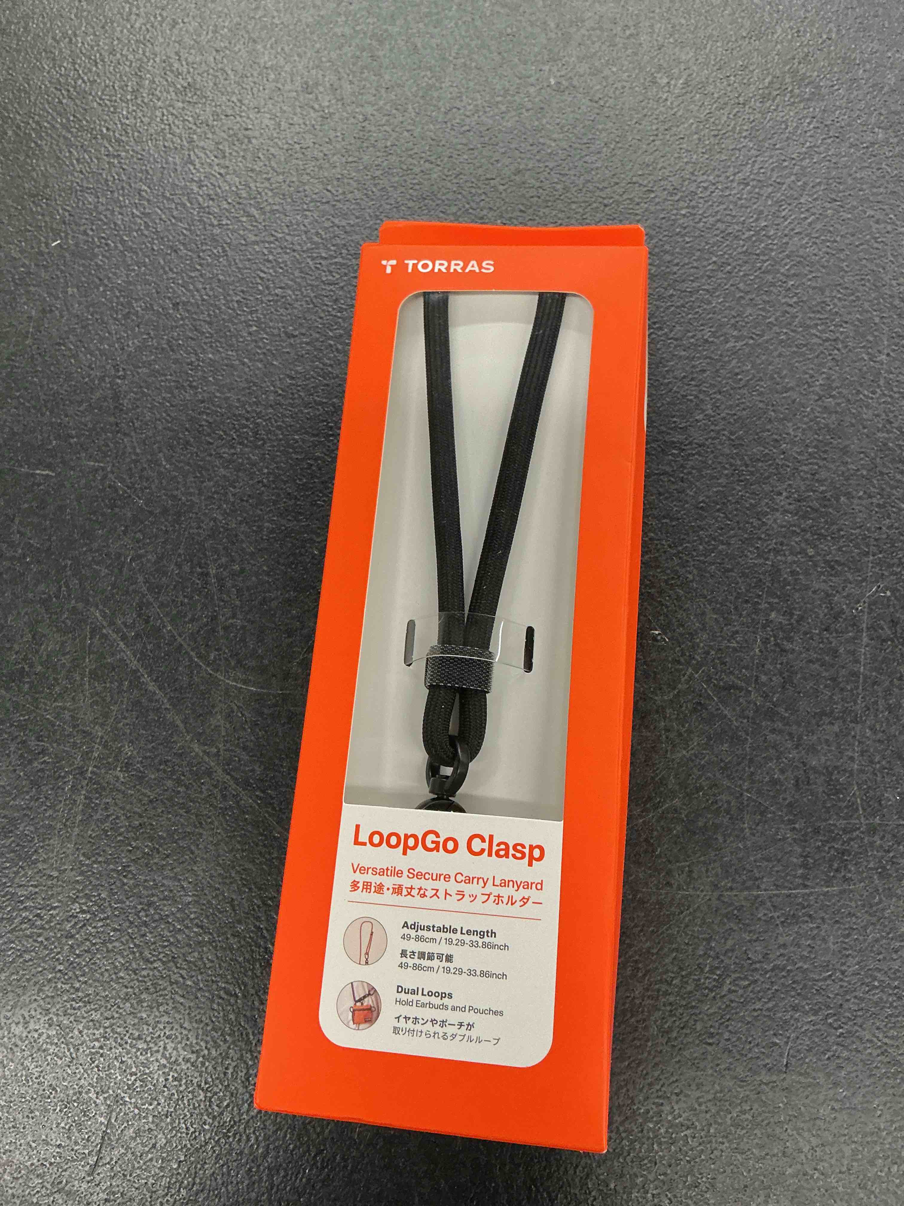Condition photo showing Good Condition for torras phone lanyard with hanging loops, adjustable anti theft phone strap crossbody for iphone 17 pro max,skin-friendly,2 tabs, universal cell phone neck lanyard for daily & outdoor activities, black 1-black