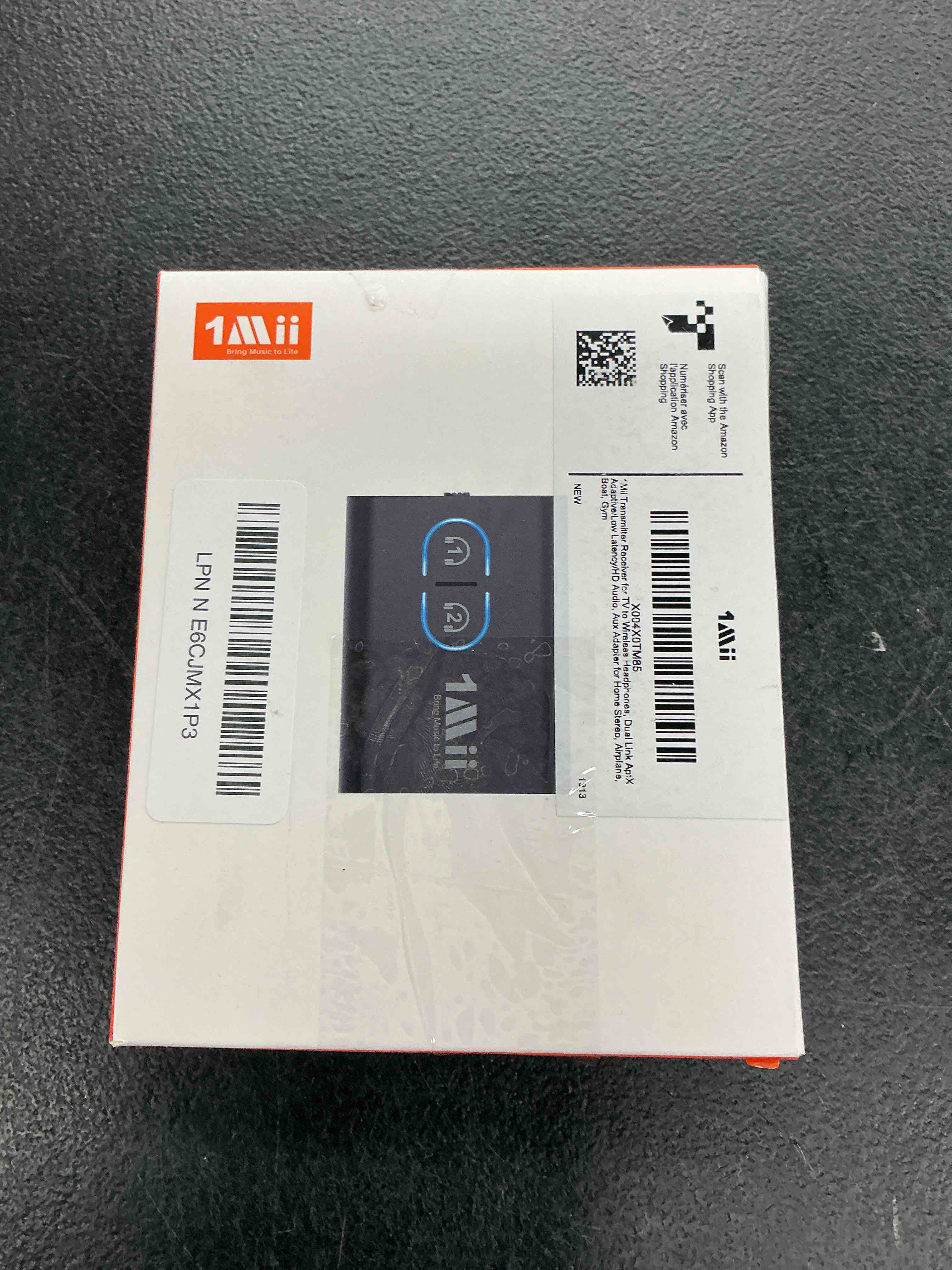 Condition photo showing Good Condition for 1mii bluetooth 5.3 transmitter receiver for tv to wireless headphones, dual link aptx adaptive/low latency/hd audio, aux bluetooth audio receiver adapter for home stereo, airplane, boat, gym black