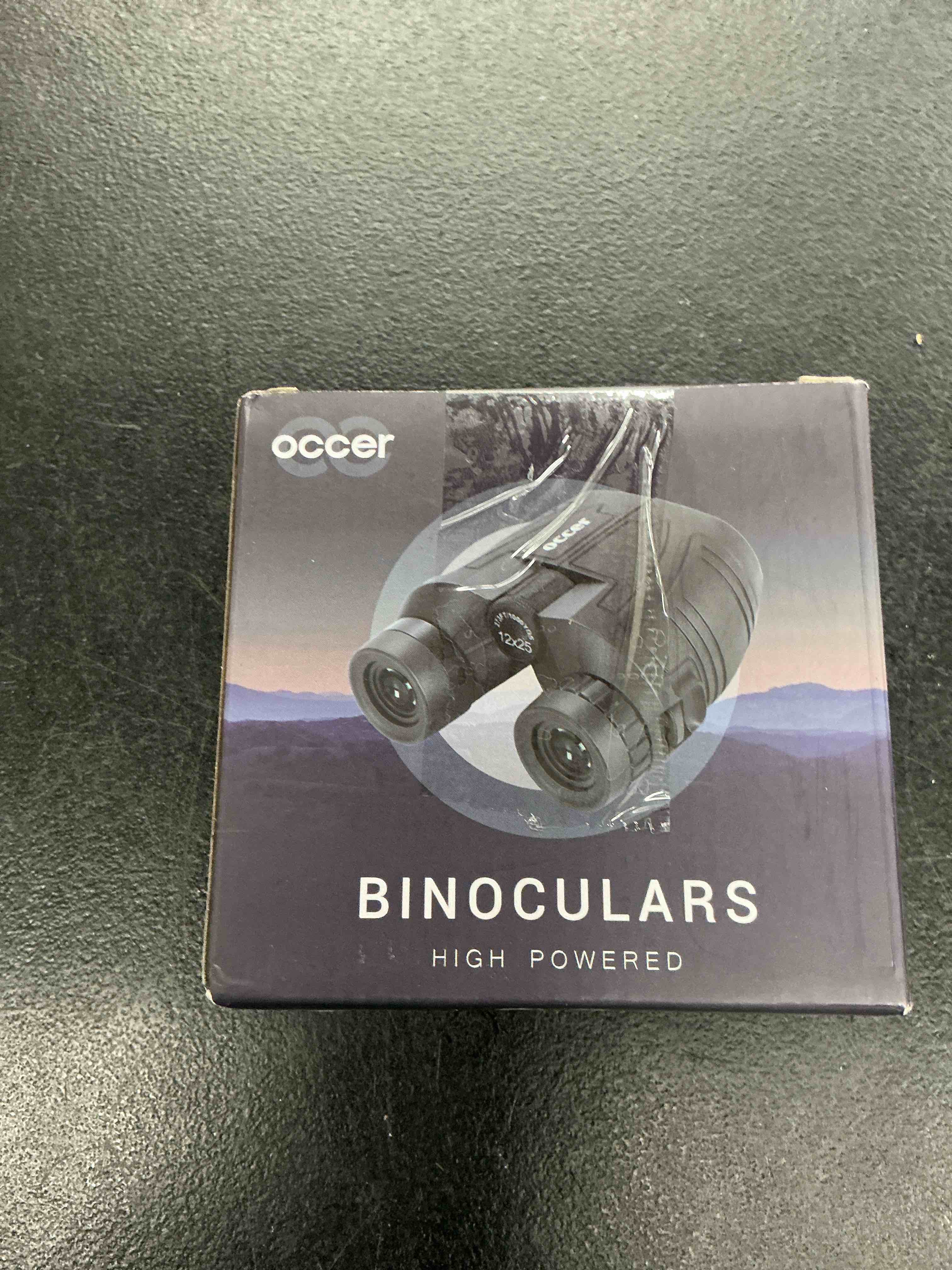 Condition photo showing Good Condition for occer 12x25 compact binoculars for adults and kids, large eyepiece waterproof binocular with low light vision,high powered easy focus binoculars for bird watching,outdoor hunting,travel,sightseeing
