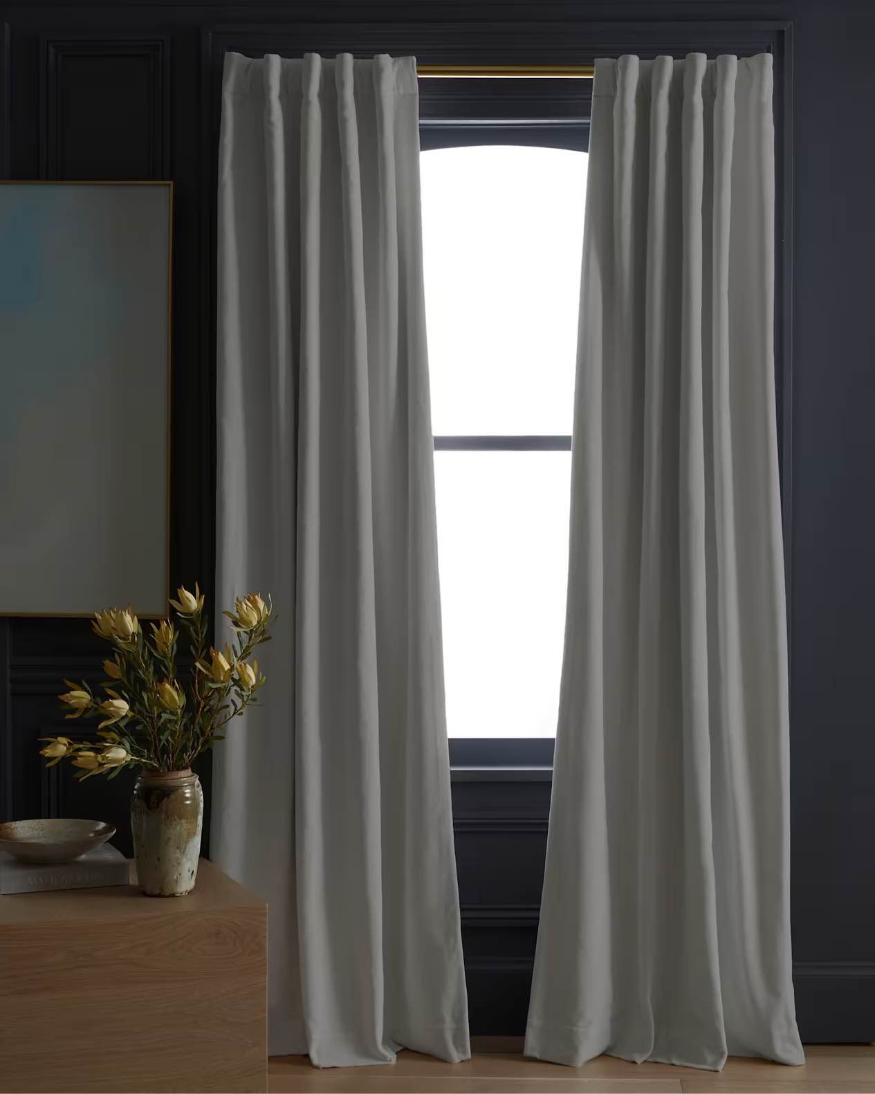 quinceCotton Velvet True Blackout Curtain (315 REVIEWS) $89.90