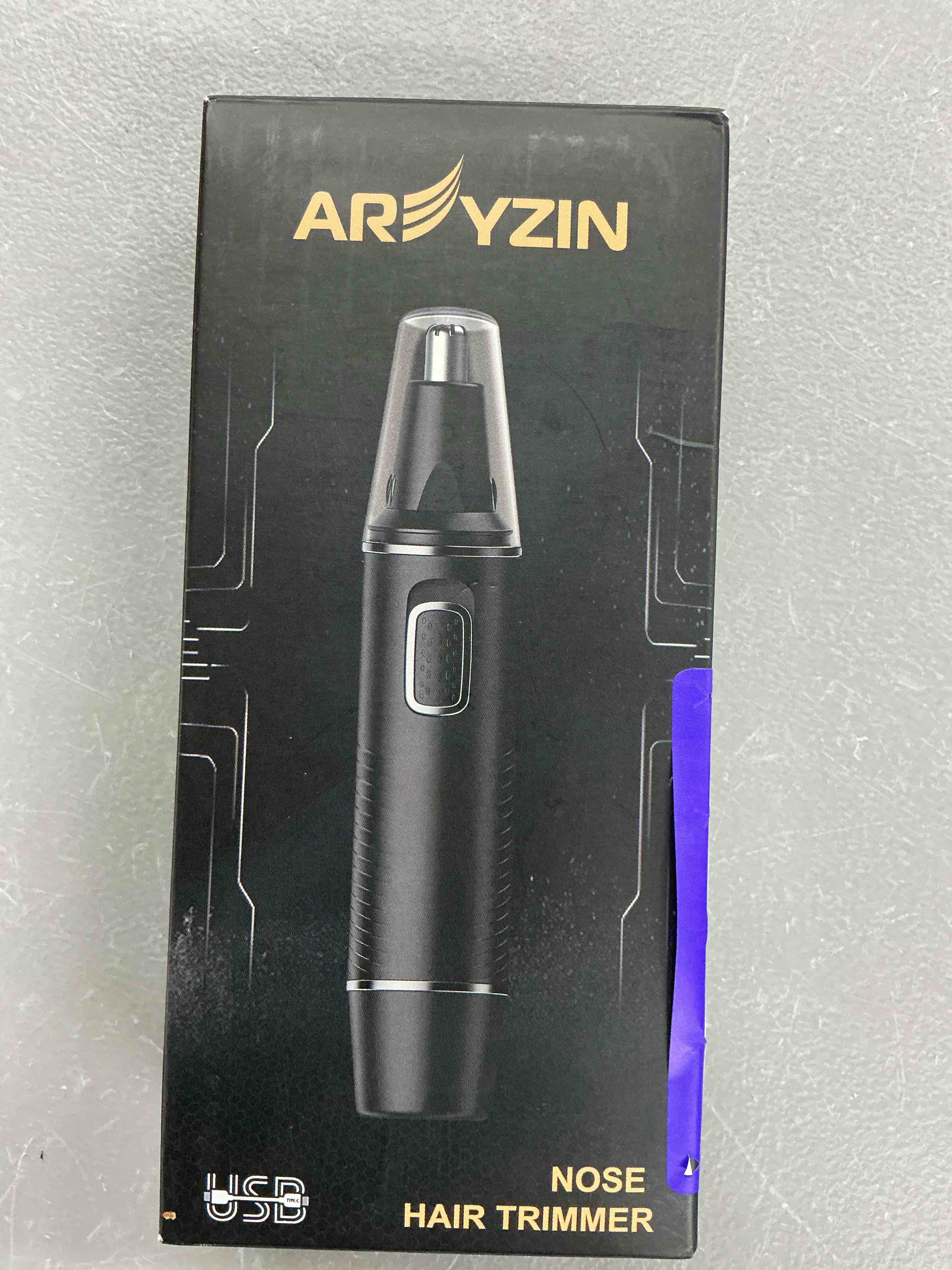 Condition photo showing Good Condition for areyzin nose hair trimmer for men,rechargeable ear and nose trimmer,2026 professional 2 in 1 painless eyebrow & facial hair trimmer with ipx7 waterproof dual edge blades (black)