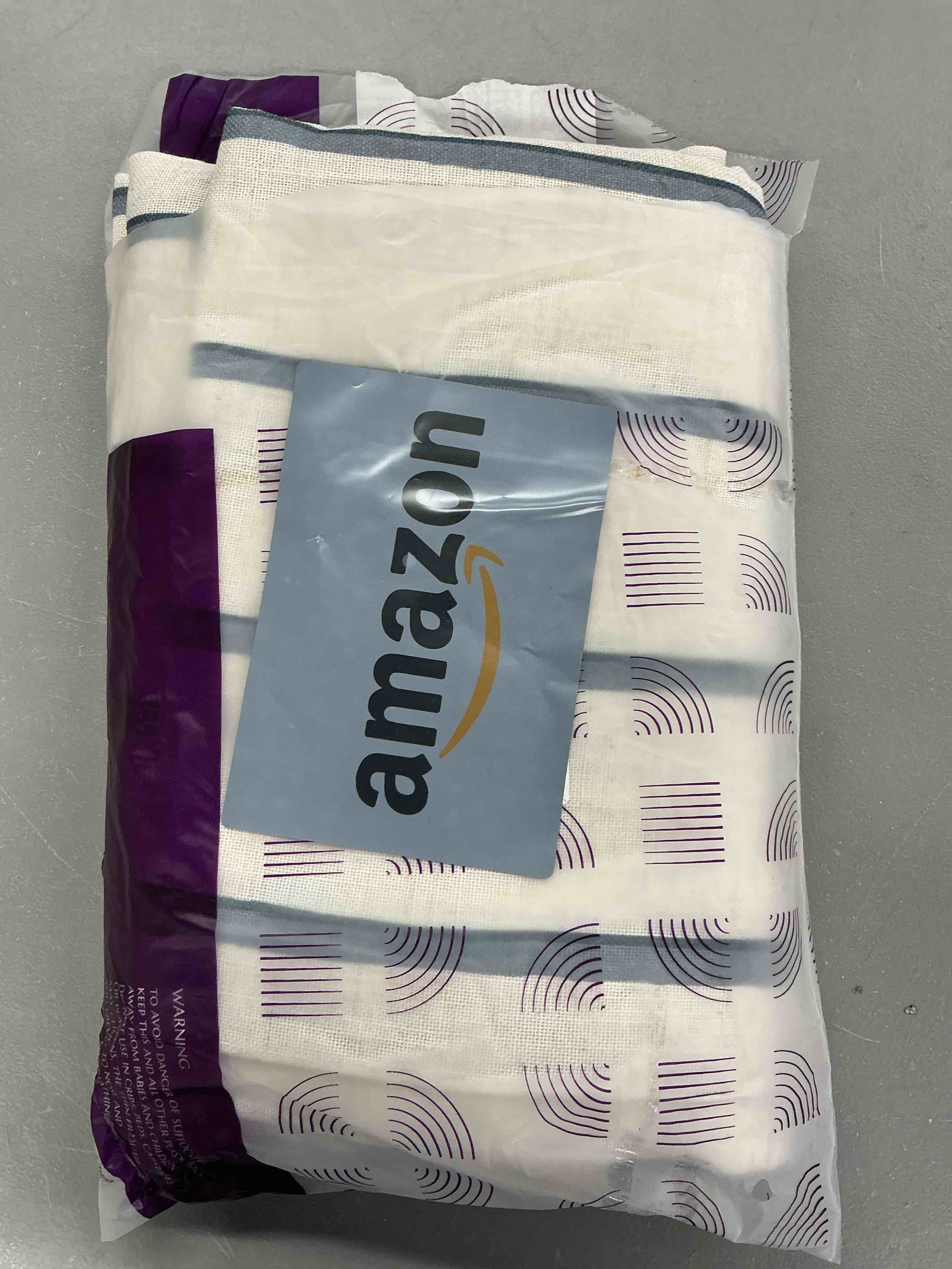 Condition photo showing Good Condition for jinchan linen curtains for living room striped curtains blue on beige extra long light filtering drapes bedroom dining room coastal rustic farmhouse textured cottage core style 2 panels 108 inches 50"w x 108"l (pack of 2) blue on beige