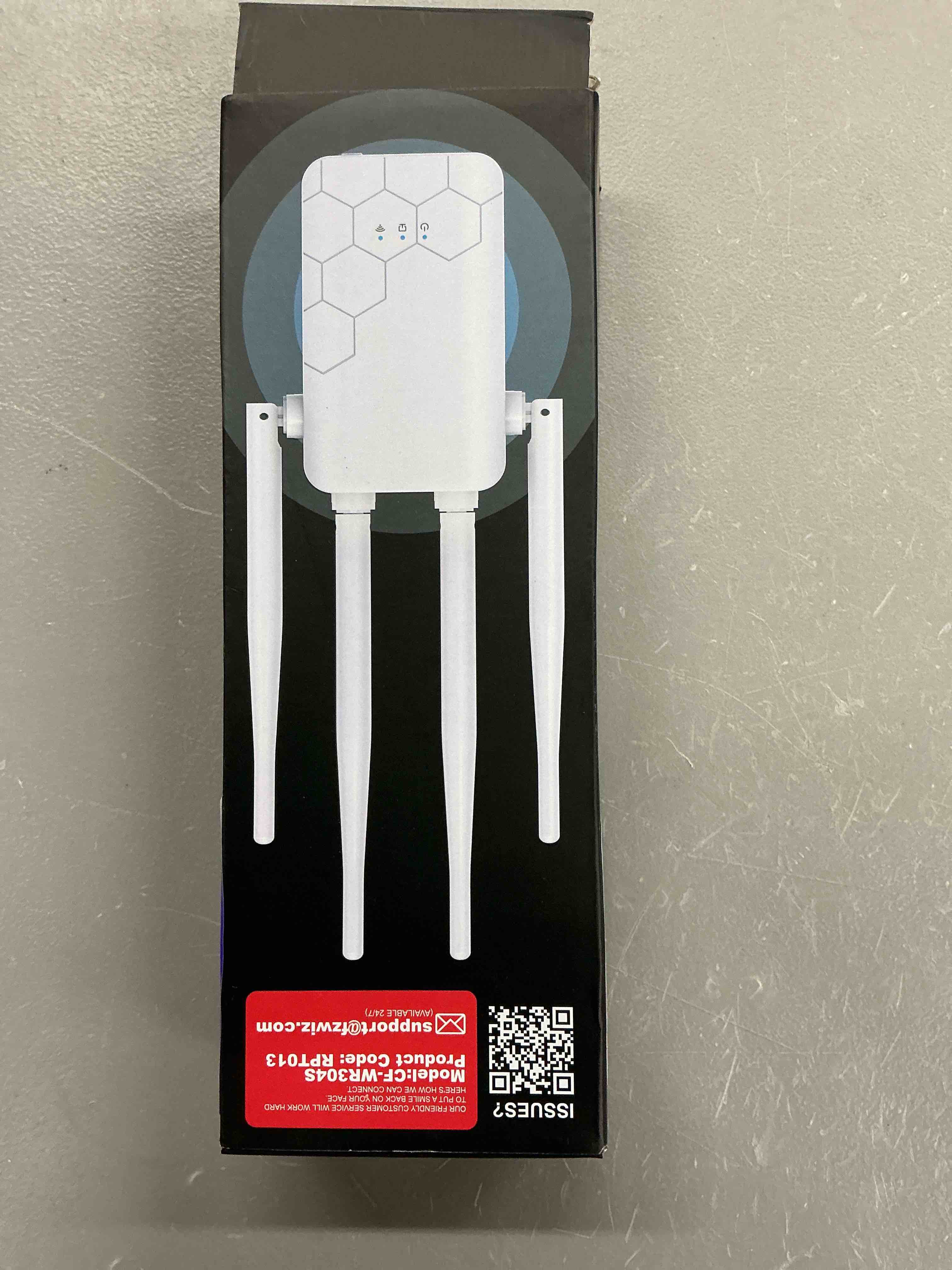 Condition photo showing New/Like New for wi-fi range repeater wireless routers amplifier, wifi extender internet booster support more network devices at home