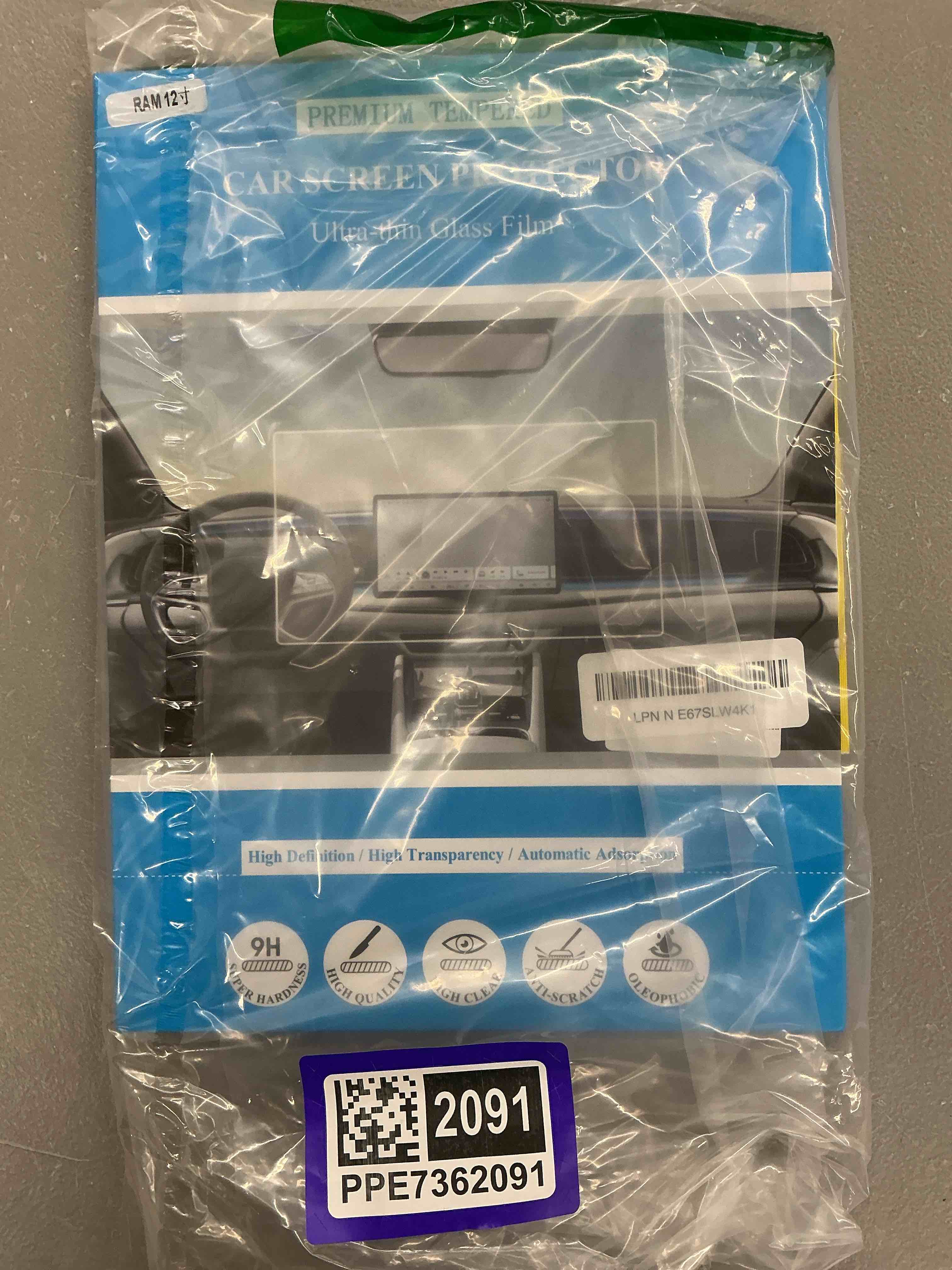 Condition photo showing Good Condition for tempered glass screen protector forram 1500 2019-2026,infotainment navigation screen film compatible with ram 2500 3500 2026 2025 2024 2023 accessories - 12 inch for ram 12" screen transparent