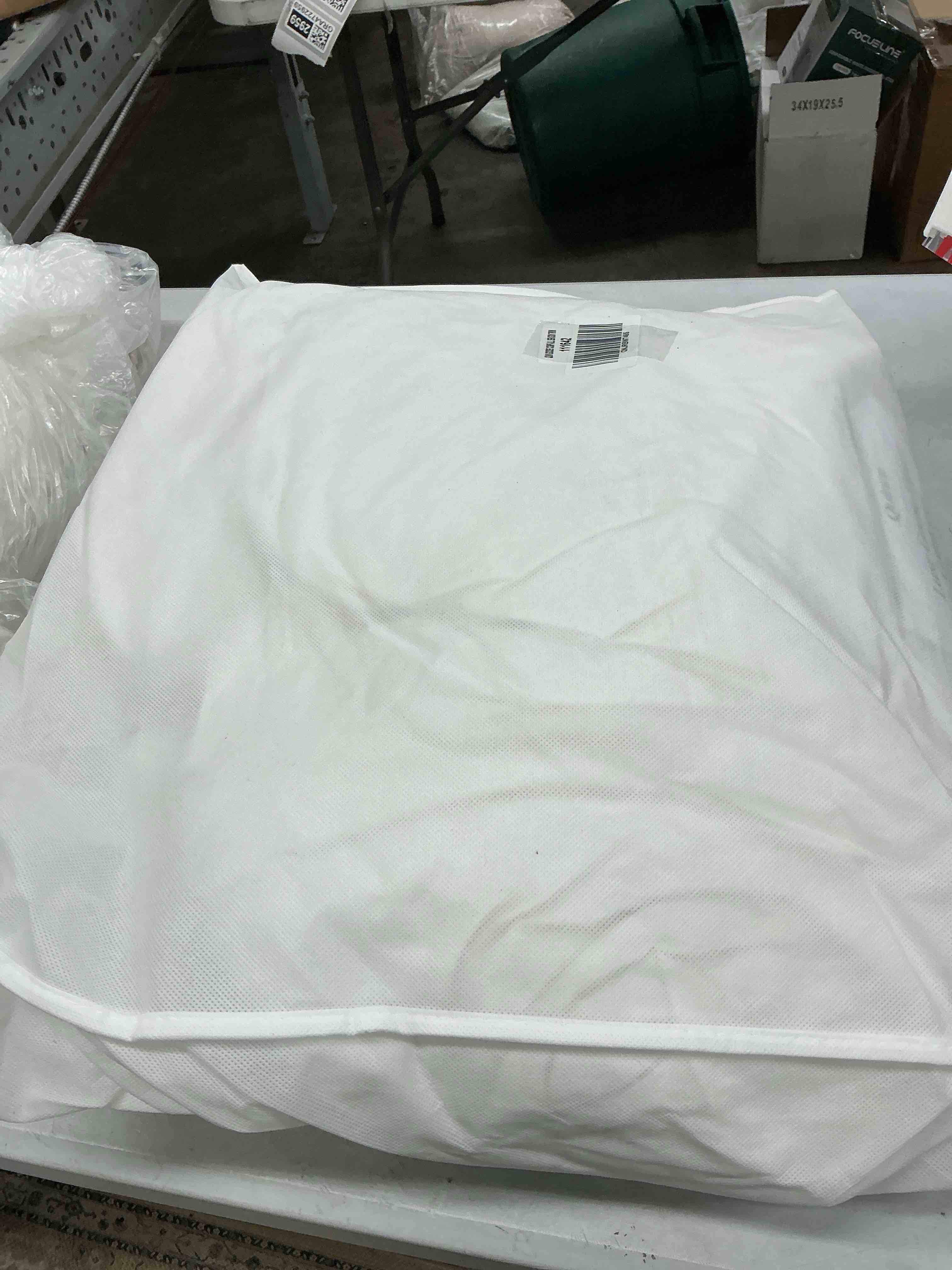 Condition photo showing Good Condition for quince luxe goose down comforter, twin, white