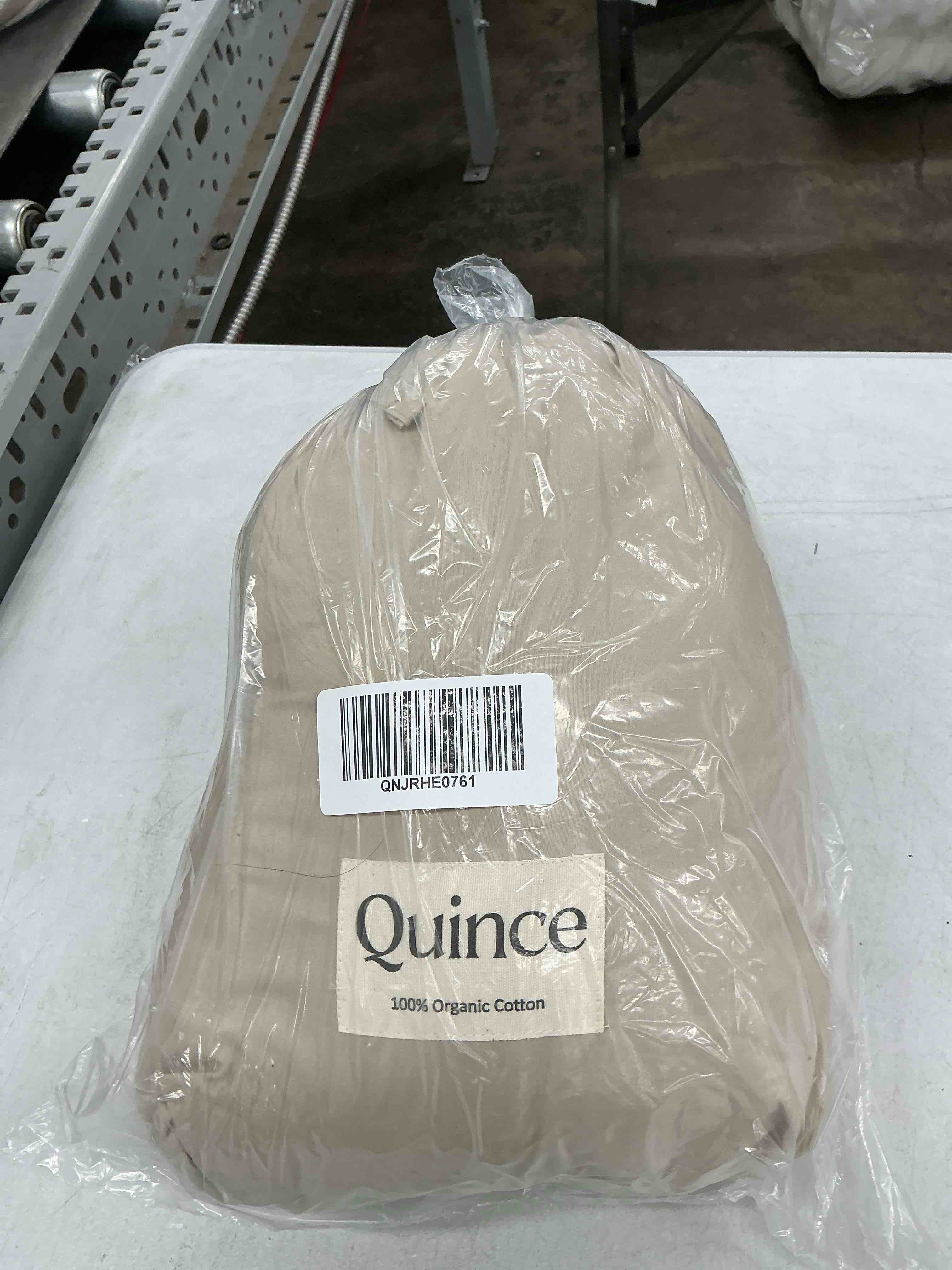 Condition photo showing Good Condition for quince organic crisp percale duvet cover set, king/cal king, toffee