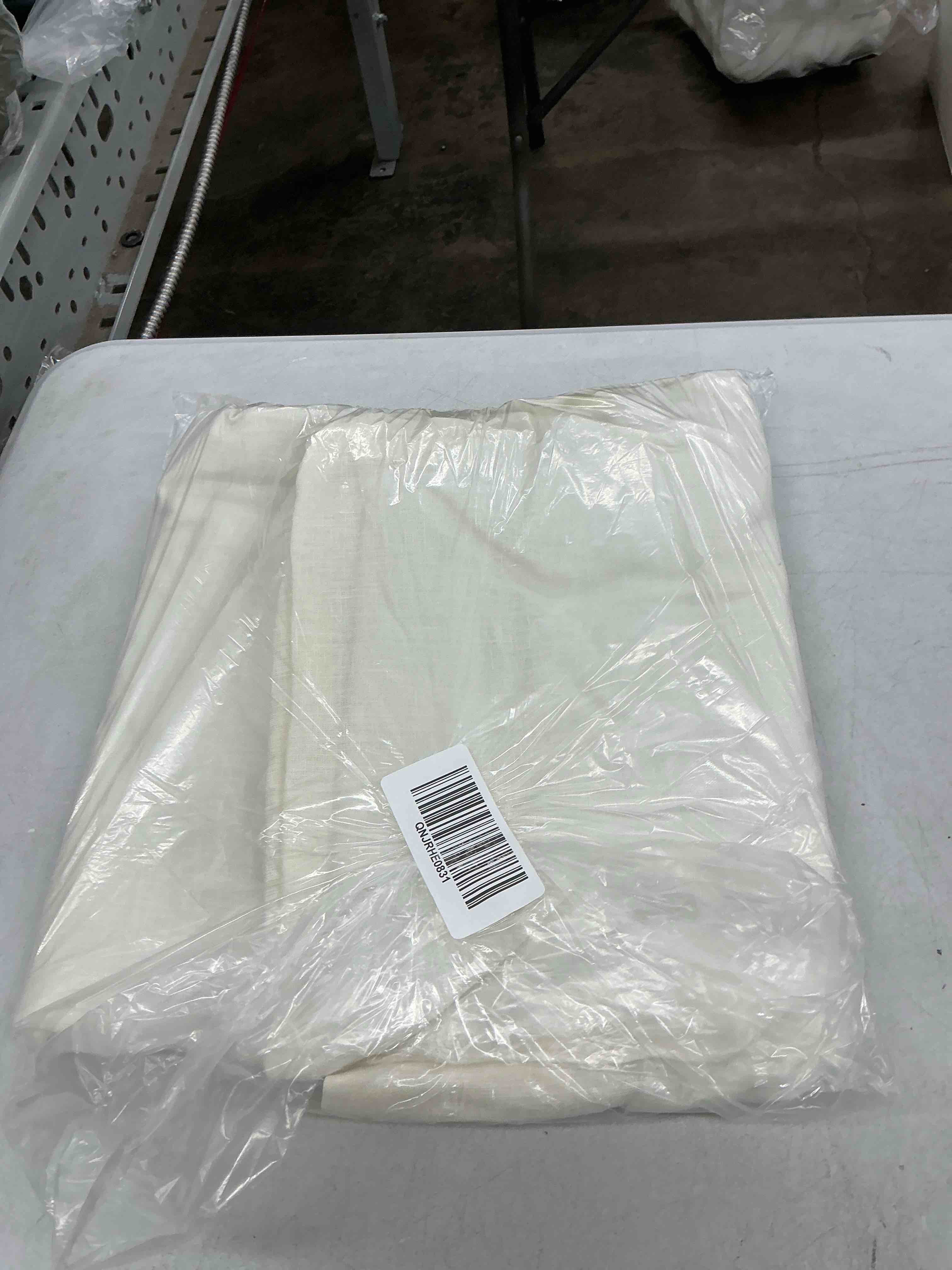 Condition photo showing Good Condition for quince european linen true blackout curtain - single panel, 48x84, ivory