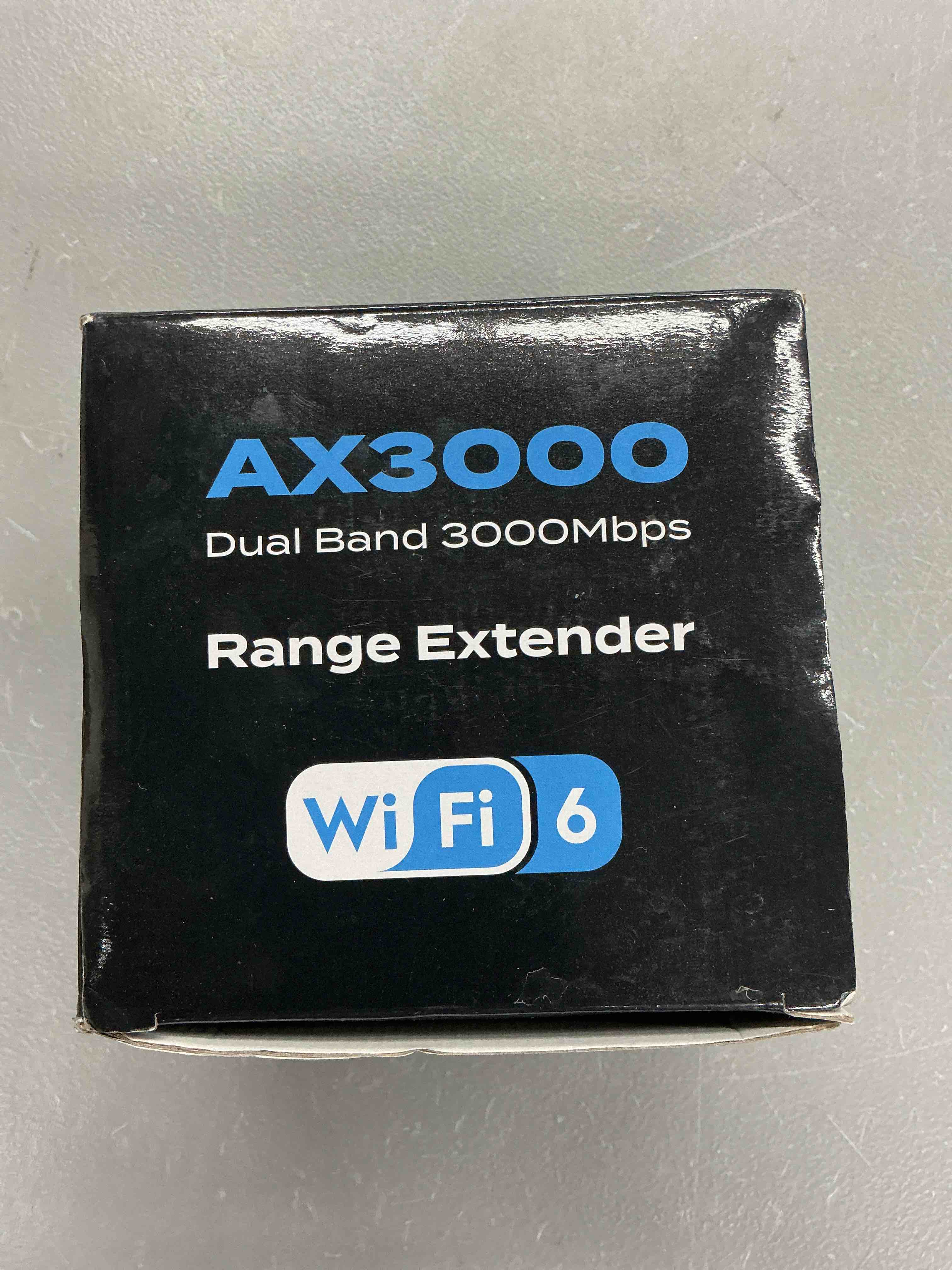 Condition photo showing New/Like New for wifi extender, 2026 fastest wifi 6 booster 3000mbps dual band (5.8/2.4ghz) wifi extender signal booster for home, wifi repeater with ethernet port covers up to 19,000 sq.ft and 125+ devices (black)