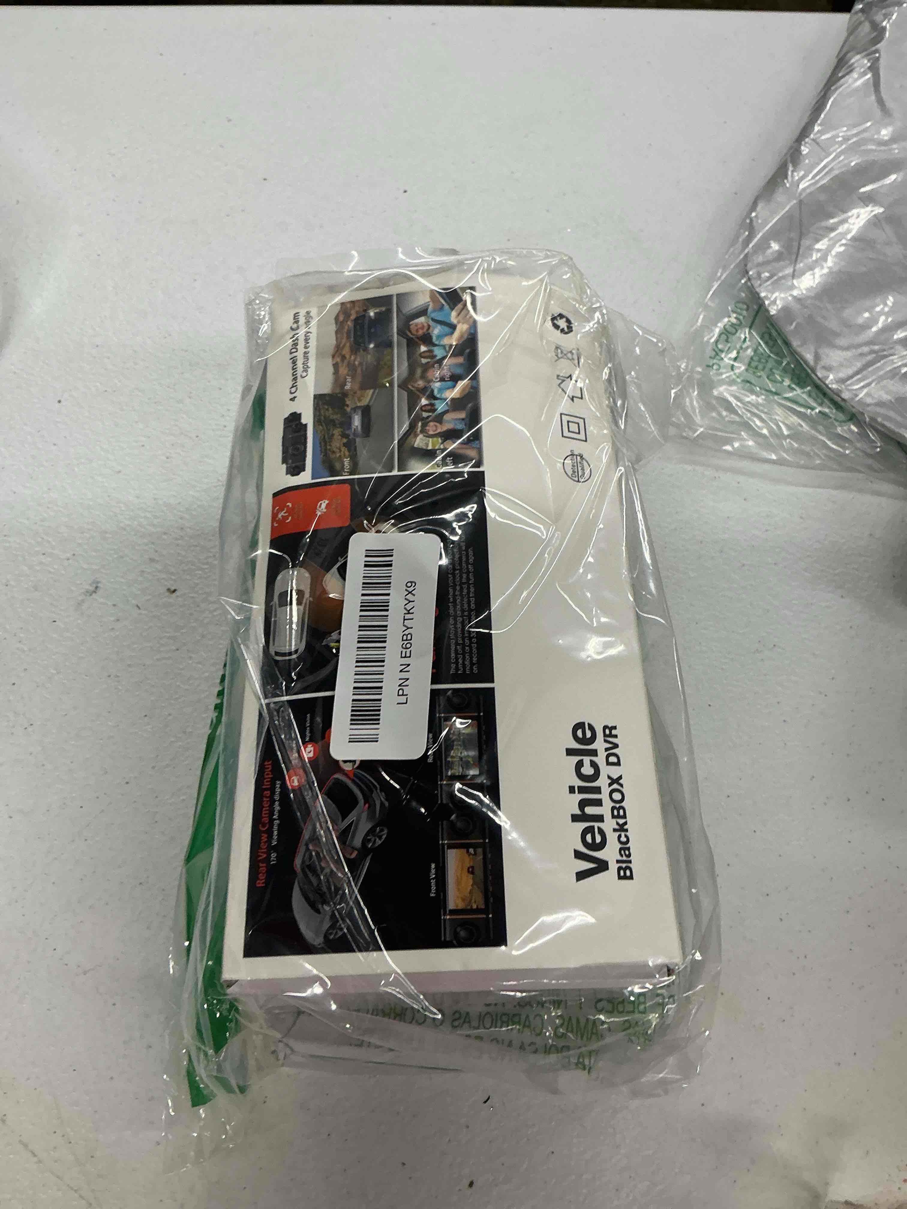 Condition photo showing Good Condition for 4k+1080p*3 fhd car camera, 4 channel 360° dash cam front rear inside & left right, 5ghz wifi & app control, 24h parking mode, g-sensor, 8 ir lamps night vision, loop recording, includes 64gb sd card
