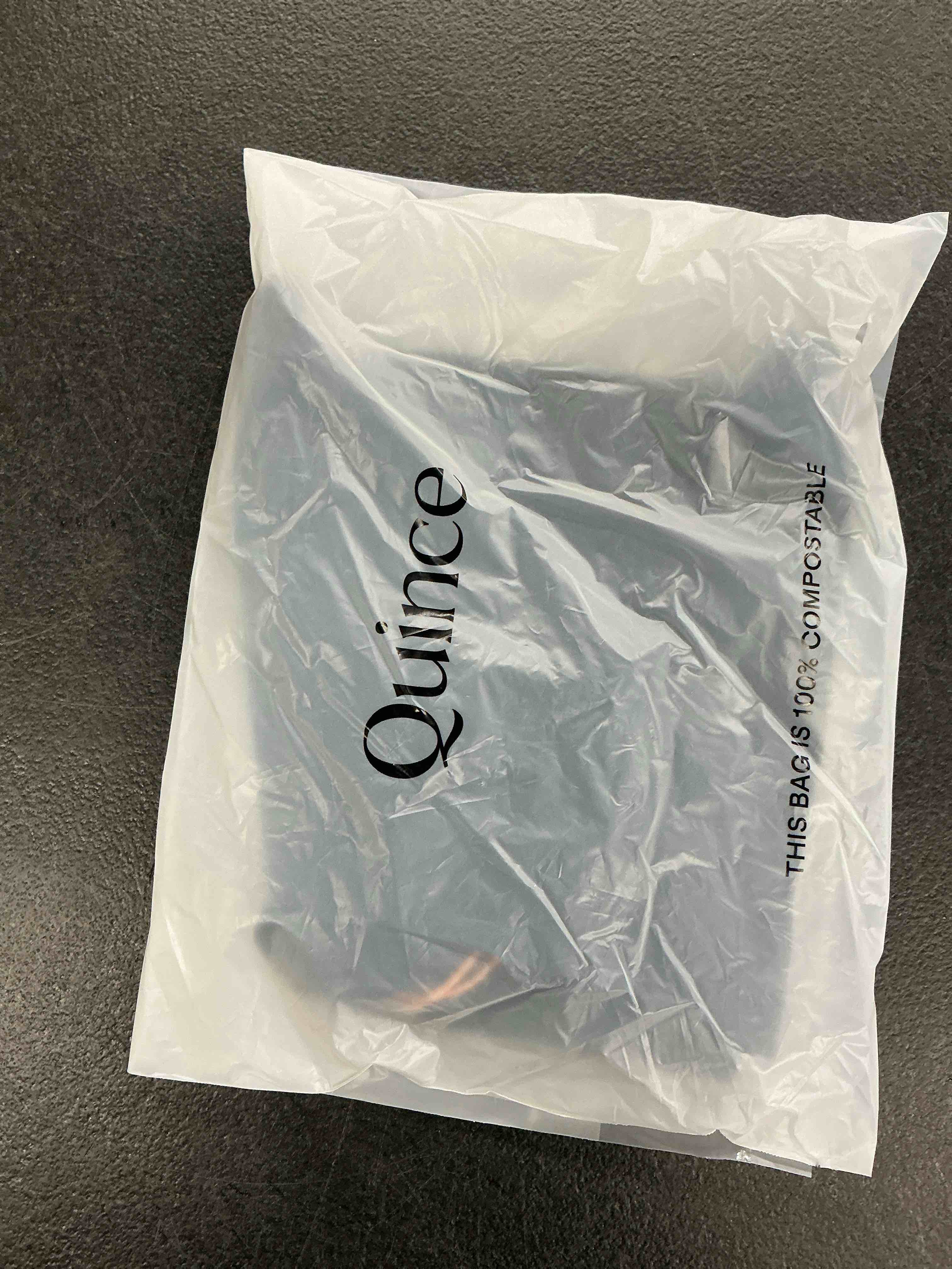 Condition photo showing New/Like New for quince italian high-rise high-leg bikini bottom, s, black