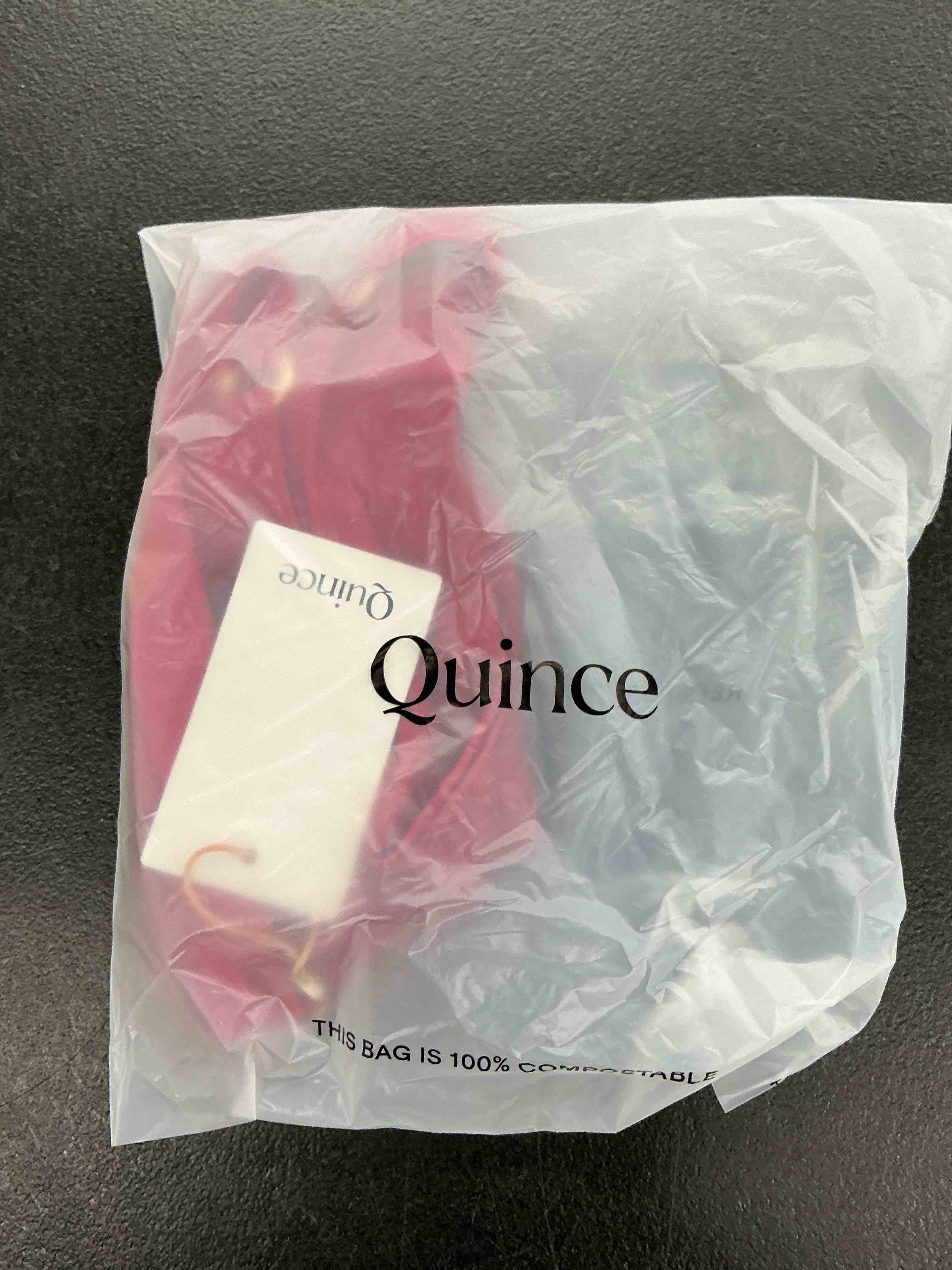 Condition photo showing New/Like New for quince italian high-leg ring bikini bottom, m, cherry