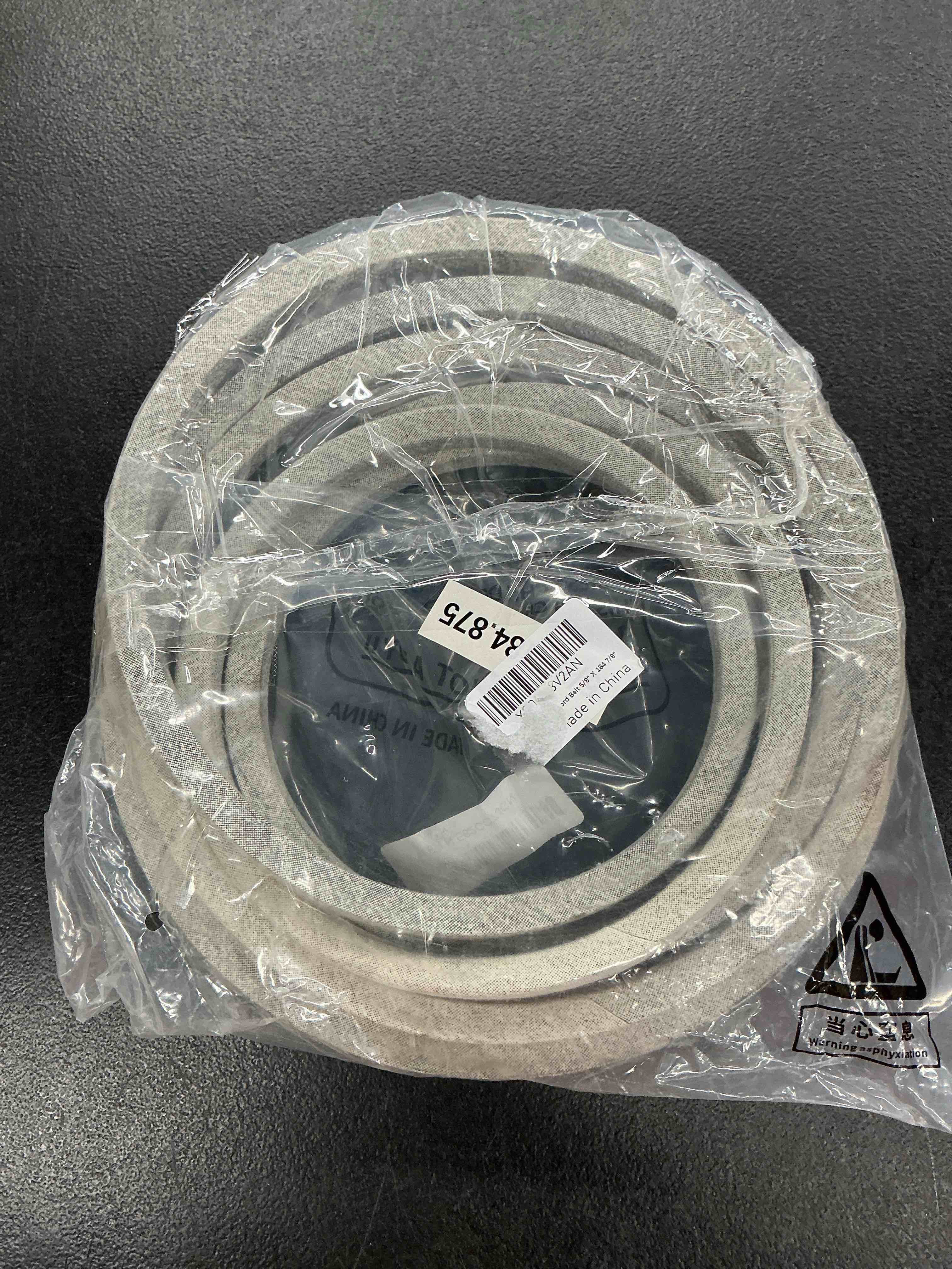 Condition photo showing Good Condition for lawn mower aramid cord deck replacement belt 5/8" x 184 7/8" compatible with toro 115-4972, 133-1168 with 60" deck
