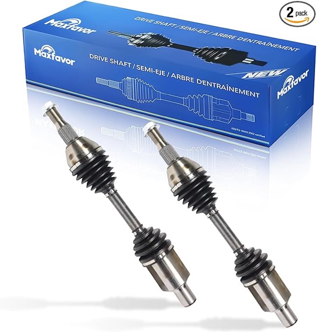 2 pcs EM0315-2PK Maxfavor Front CV Axle Shafts Compatible with 1998 1999 2000 2001 2002 2003 2004 Cadillac Seville V8 4.6L FWD, CV Axle Assembly Front Driver and Passenger