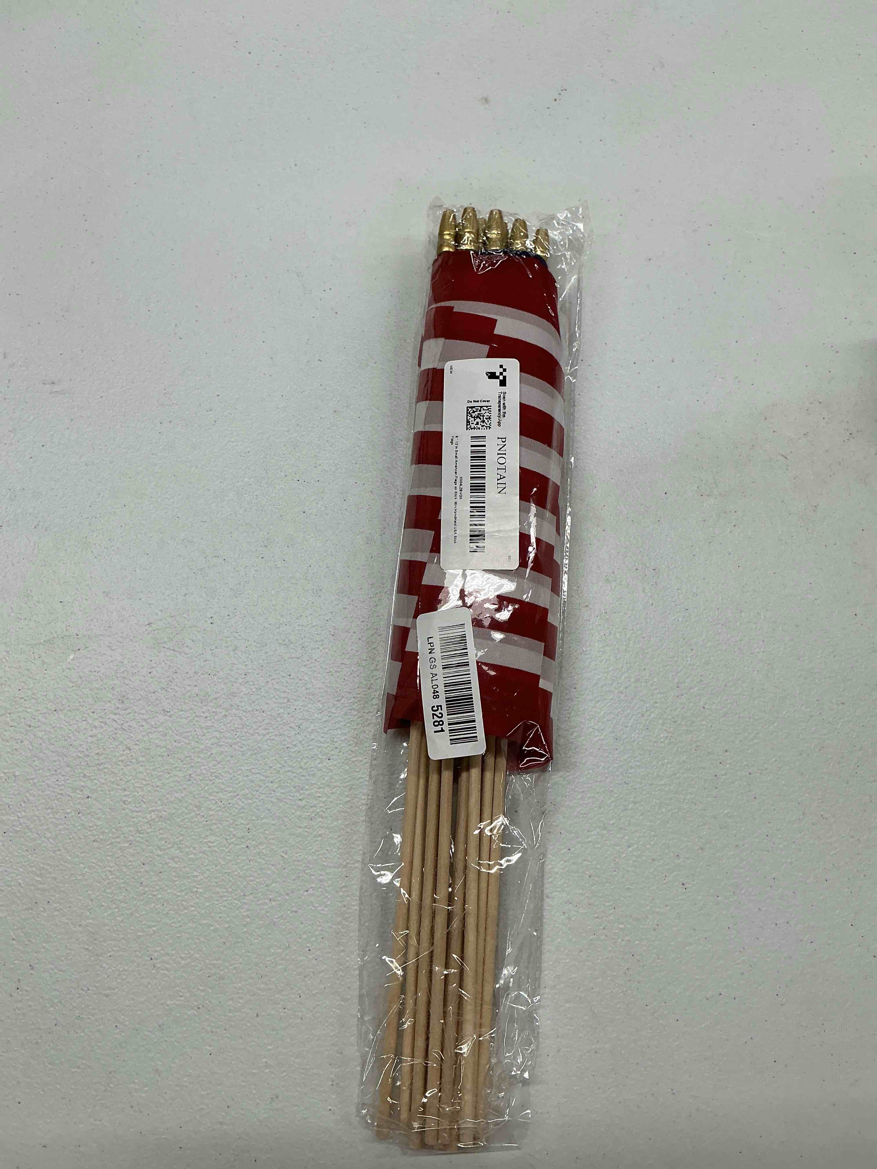 Condition photo showing Good Condition for 12pcs 8x12 inch small american flags on stick, us wood stick flags with kid-safe spear top, american flags for outside 8?x12? memorial day, 4th of july independence day decorations veterans parades