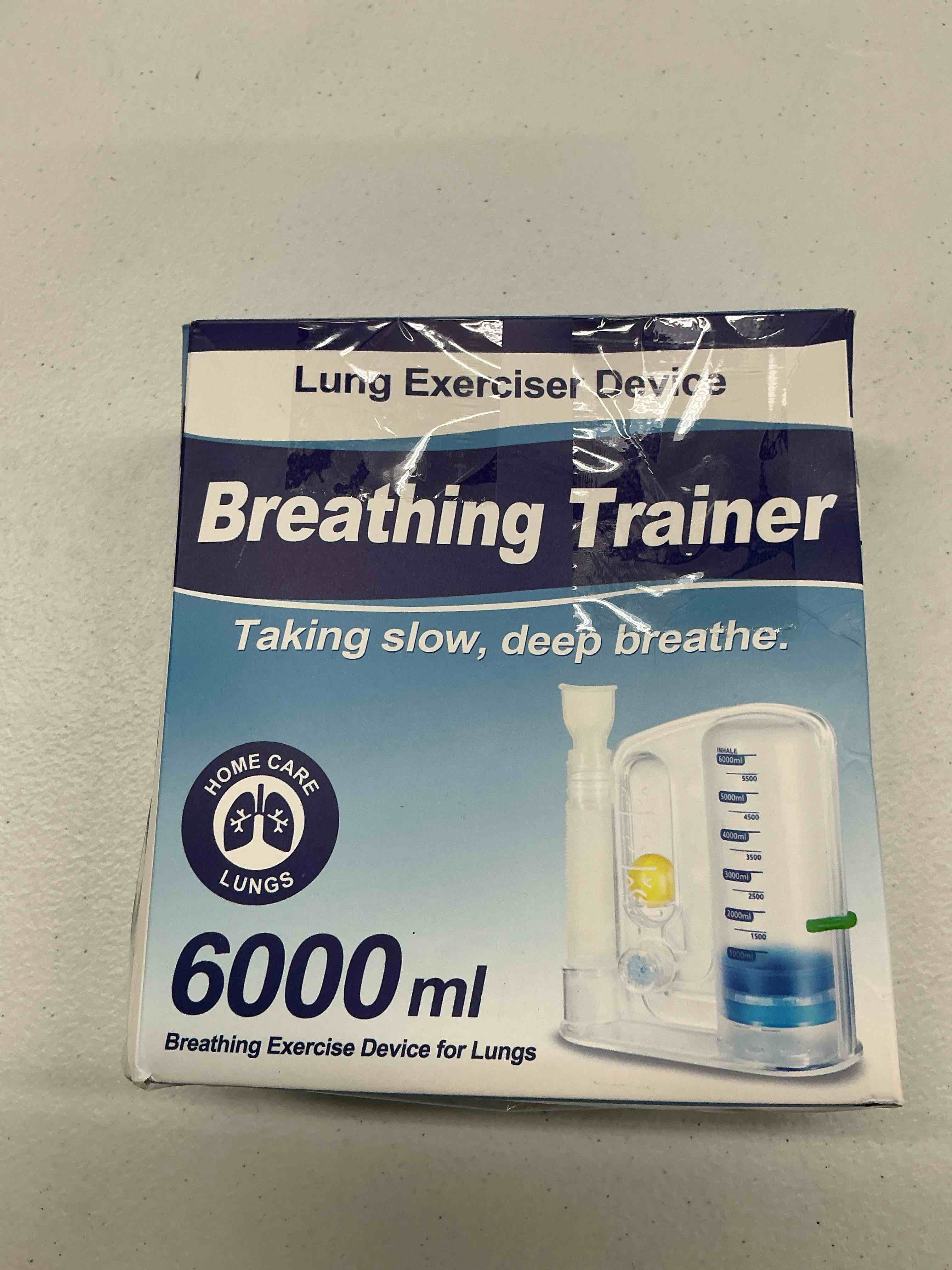 Condition photo showing Good Condition for breathing exercise device for lungs, lung exerciser device – deep breathing trainer for respiratory health & recovery transparent-green