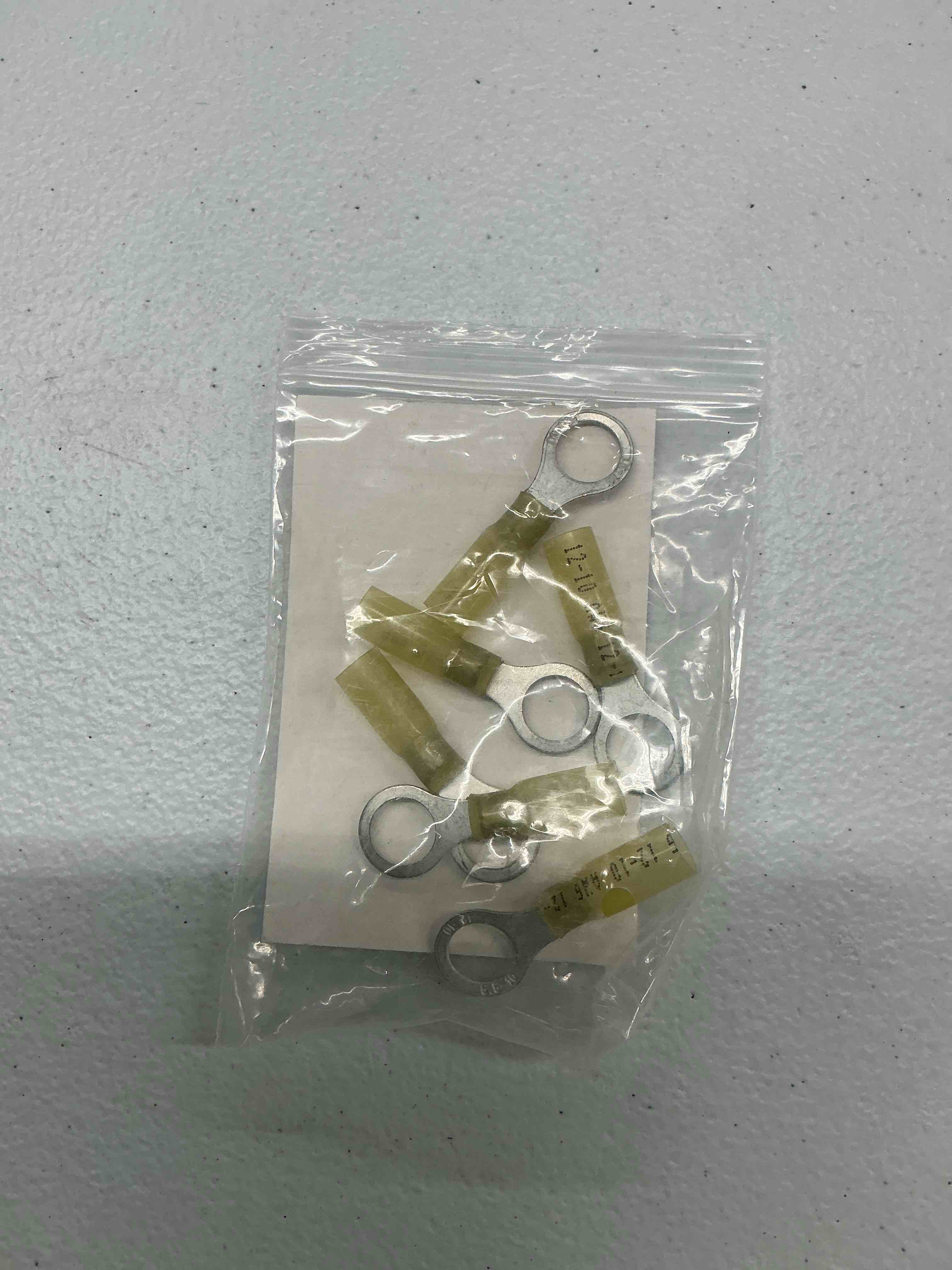 Condition photo showing Good Condition for dzse elec 10pcs m10 24a heat shrink ring wire connector nylon fully insulated waterproof butt marine automotive electrical wiring crimp terminals 3/8" awg 12-10 yellow