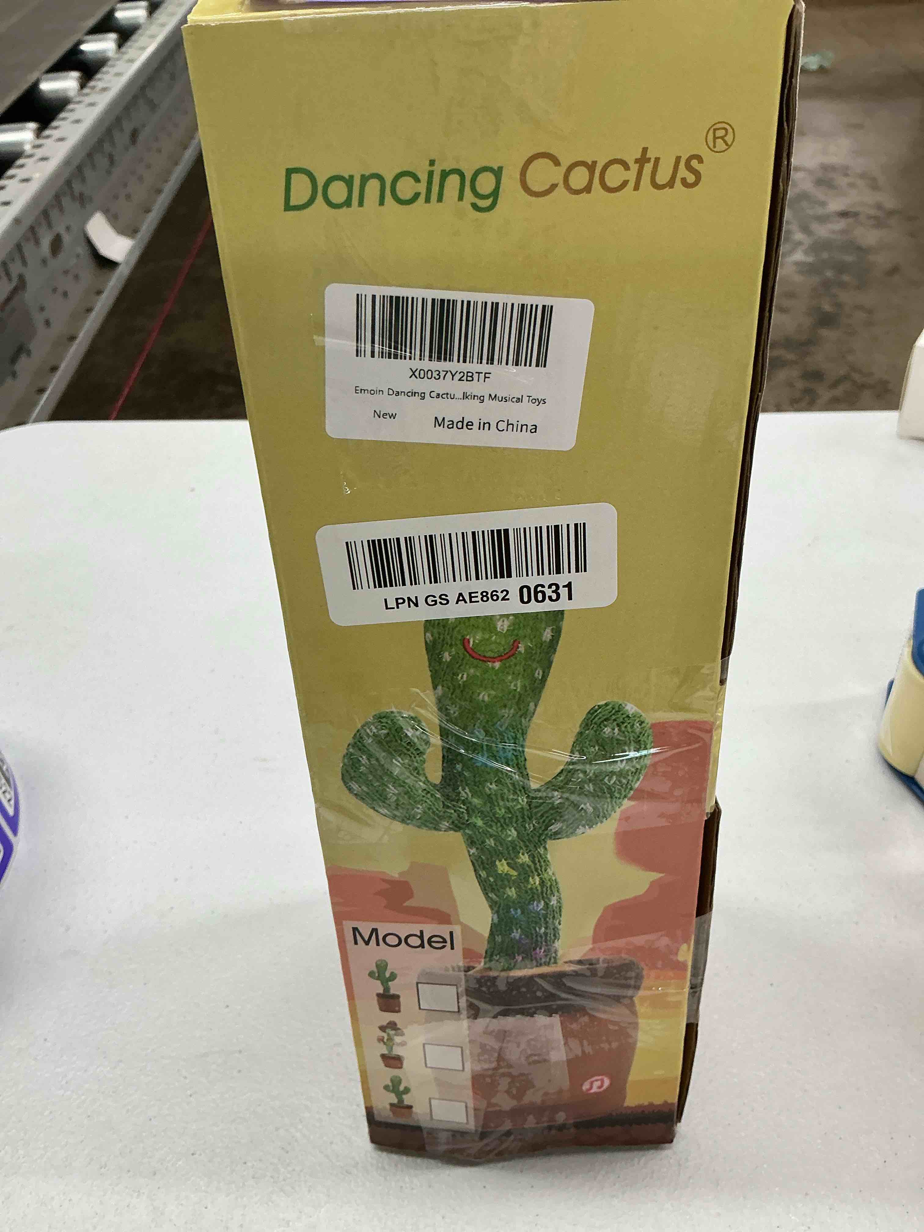 Condition photo showing Good Condition for emoin talking cactus toy, interactive toys dancing cactus toy mimicking repeating what you say, toddler infant baby toys gifts for 6 7 8 9 10 month old baby toys for 1 2 3 year old boy girl a-dancing cactus mimicking