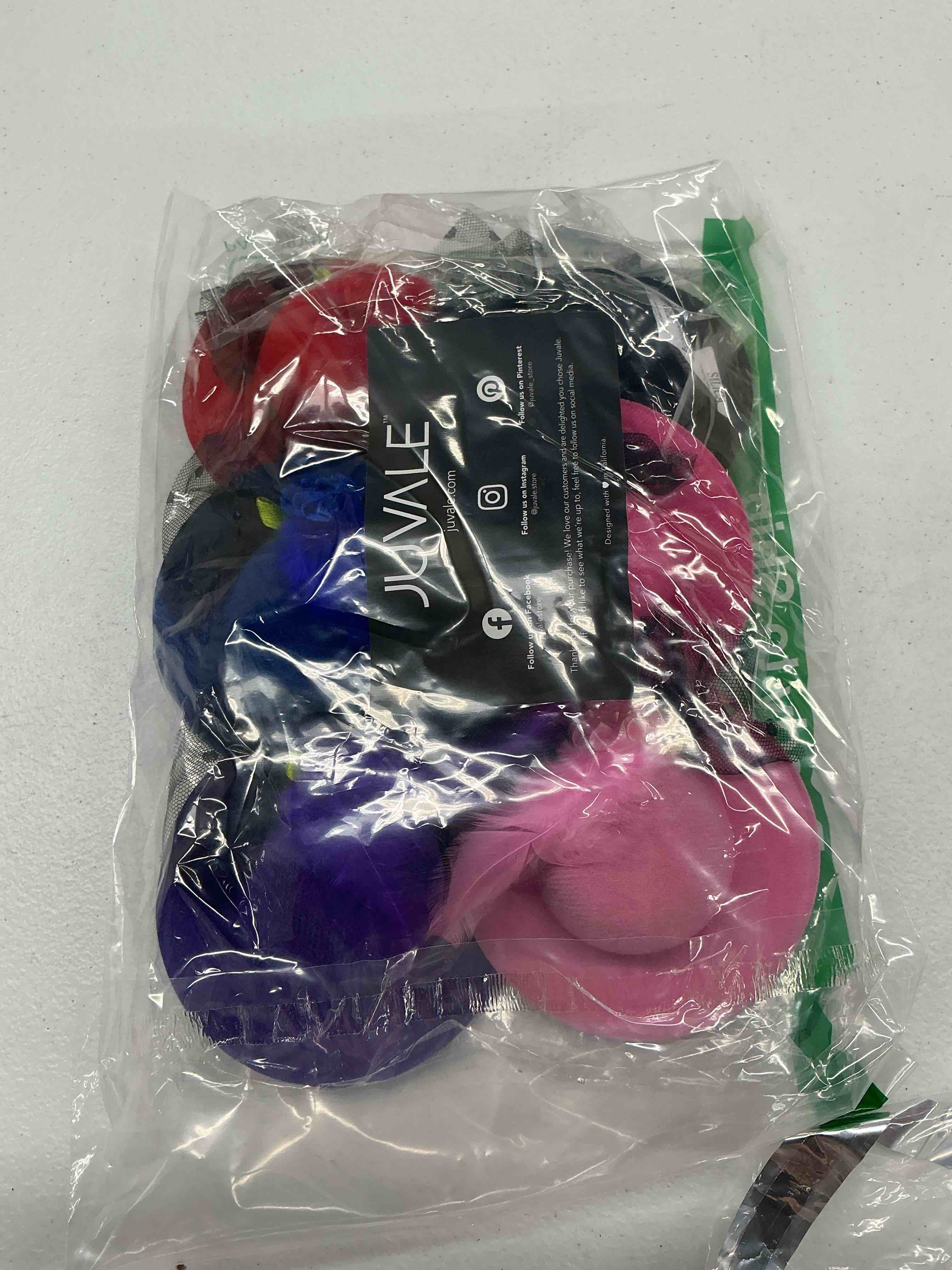 Condition photo showing Good Condition for juvale mini tea party hats - clip-on fascinator hats for women & girls - feather & flower accents for tea party decorations - pack of 6, 4 in, multicolor