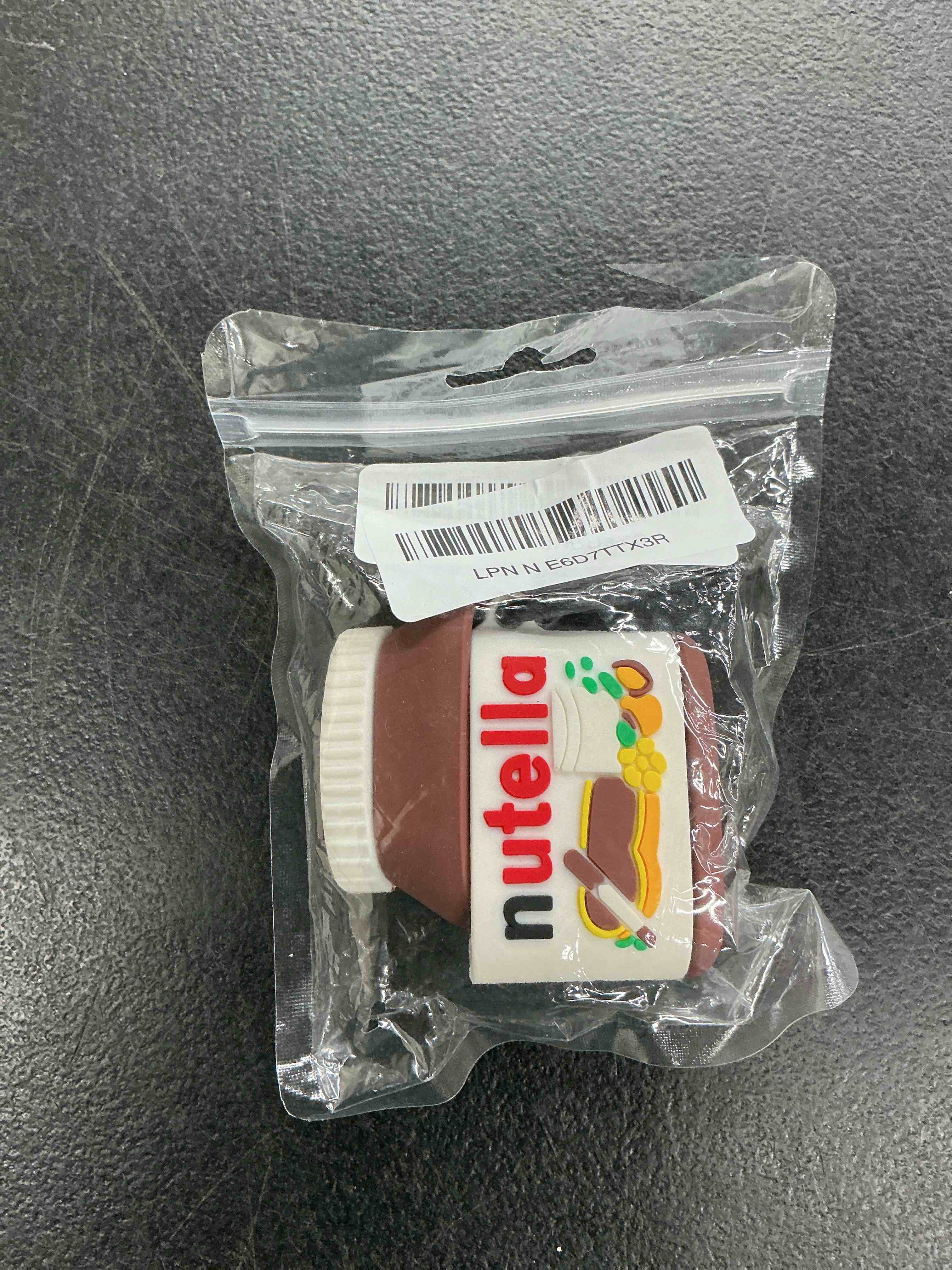 Condition photo showing Good Condition for compatible with apple airpods 4 case protective funny cute cartoon slim candy cover with keychain (chocolate sauce)