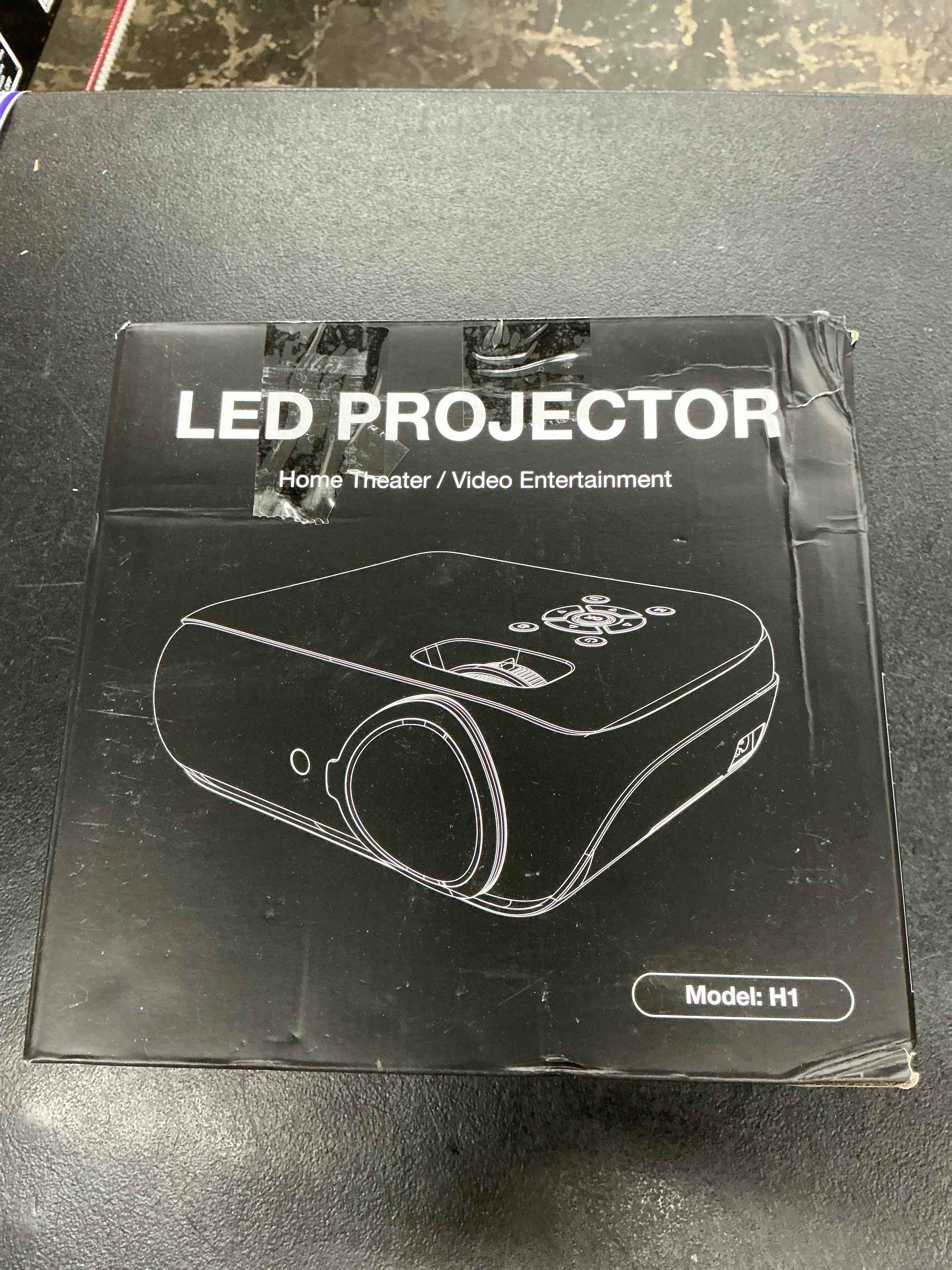 Condition photo showing Good Condition for happrun native 1080p projector, bluetooth home theater movie projector with built-in speaker, compatible with smartphone, hdmi, fire stick, ps5, indoor & outdoor use - without google tv system