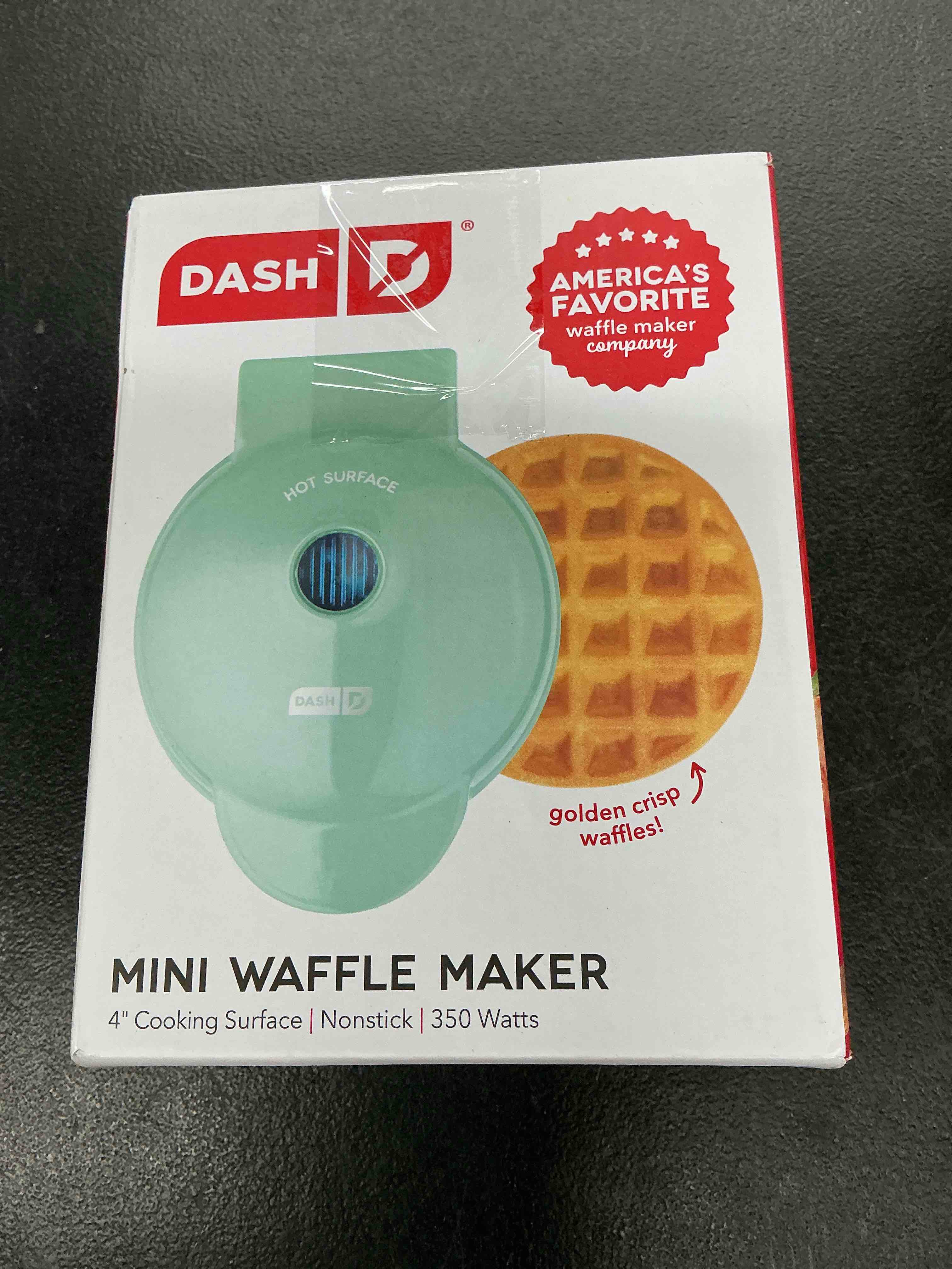 Condition photo showing Good Condition for dash mini waffle maker- compact electric iron for creative homemade treats - nonstick surface - easy-to-clean - perfect for kids & families - aqua aqua 4" mini