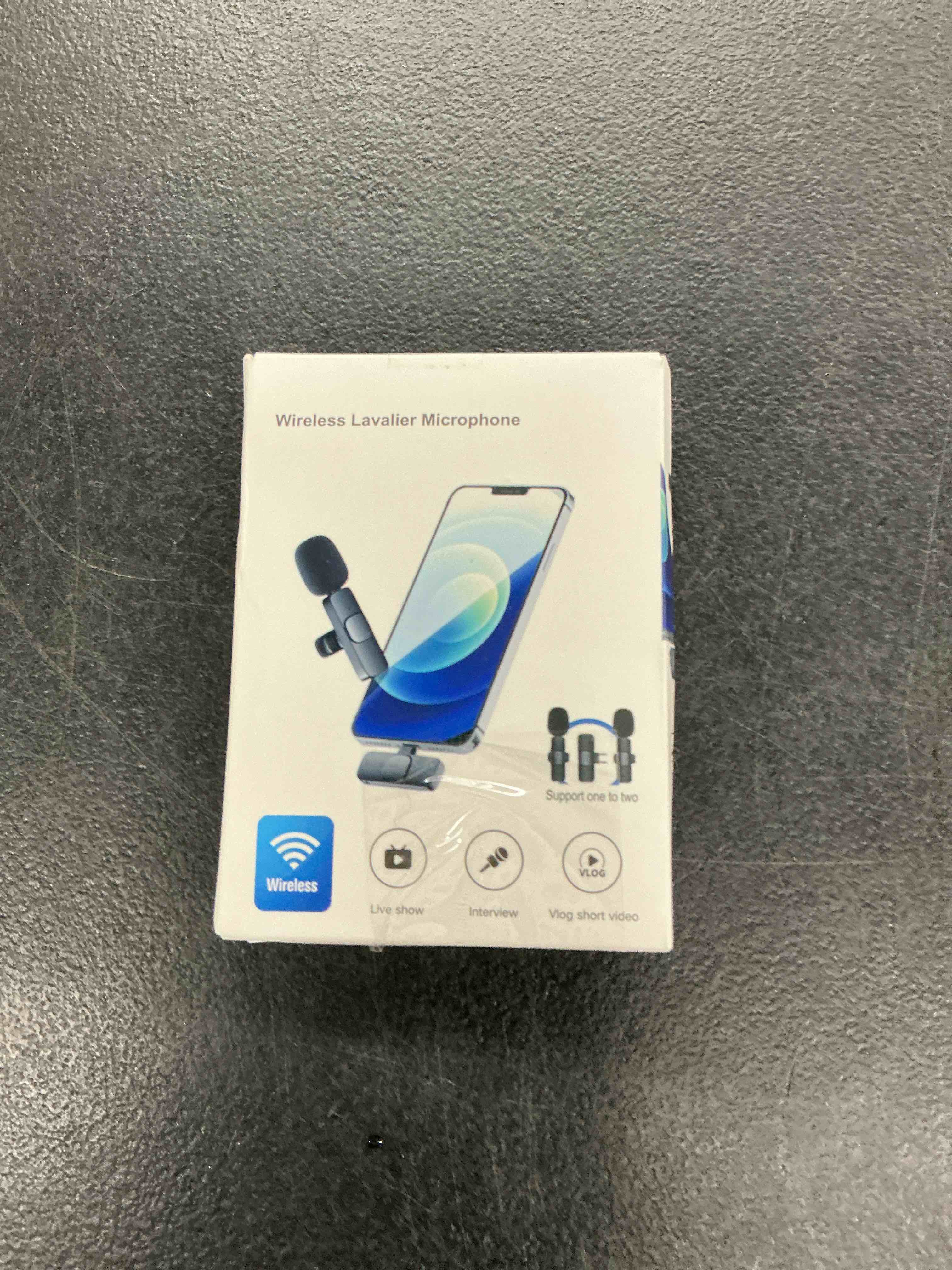 Condition photo showing Good Condition for pink wireless lavalier microphone for iphone & android - mini clip-on mic with noise cancellation, 65ft range, 8h battery, usb-c/lightning - for tiktok, youtube, podcast, live streaming