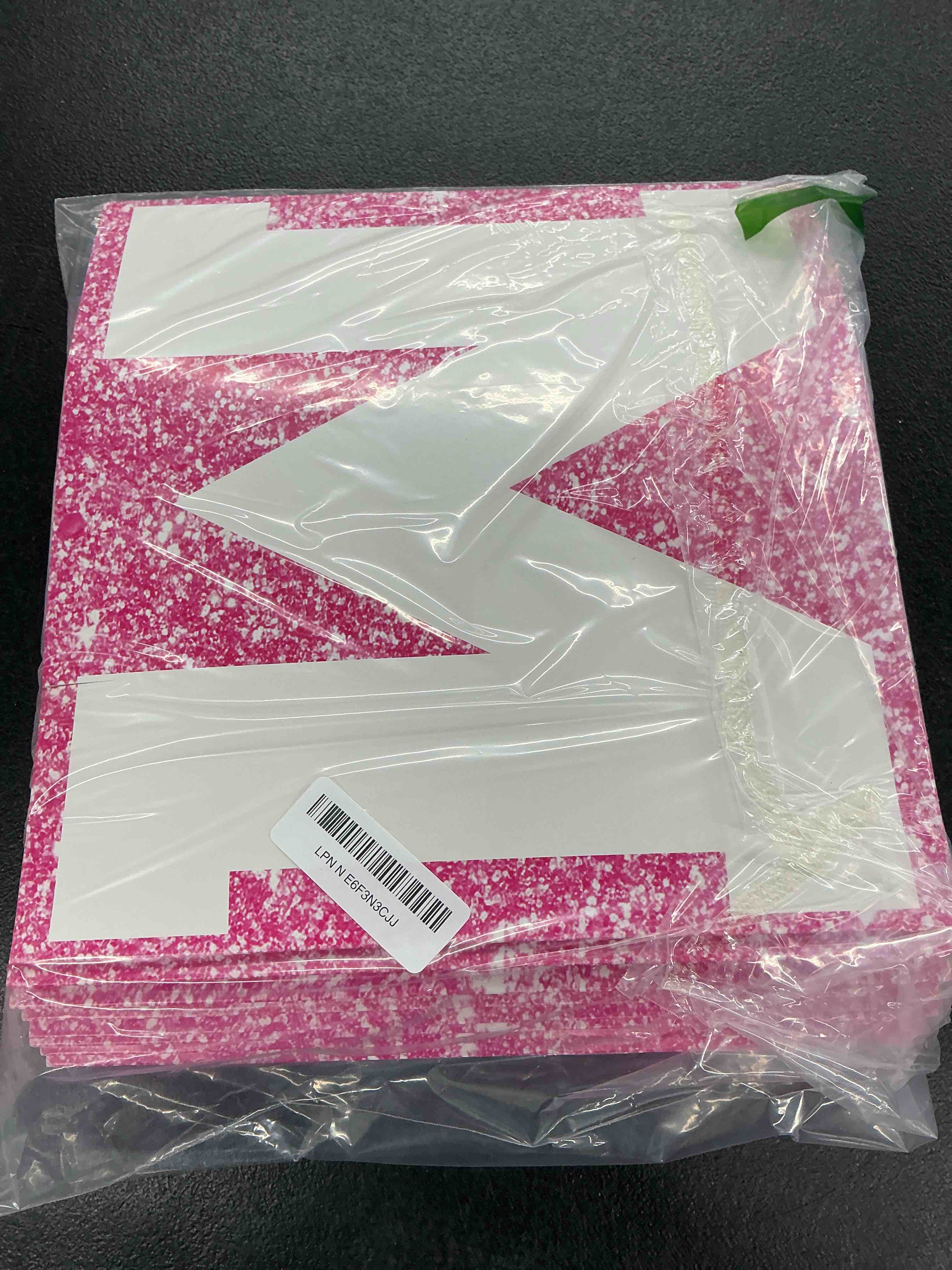 Condition photo showing Good Condition for queekay 8 pcs prom column standup photo booth decorations 2026 prom backdrop balloon boxes cardboard decoration column for party college, 11.8 x 44.9 inch(pink, white)