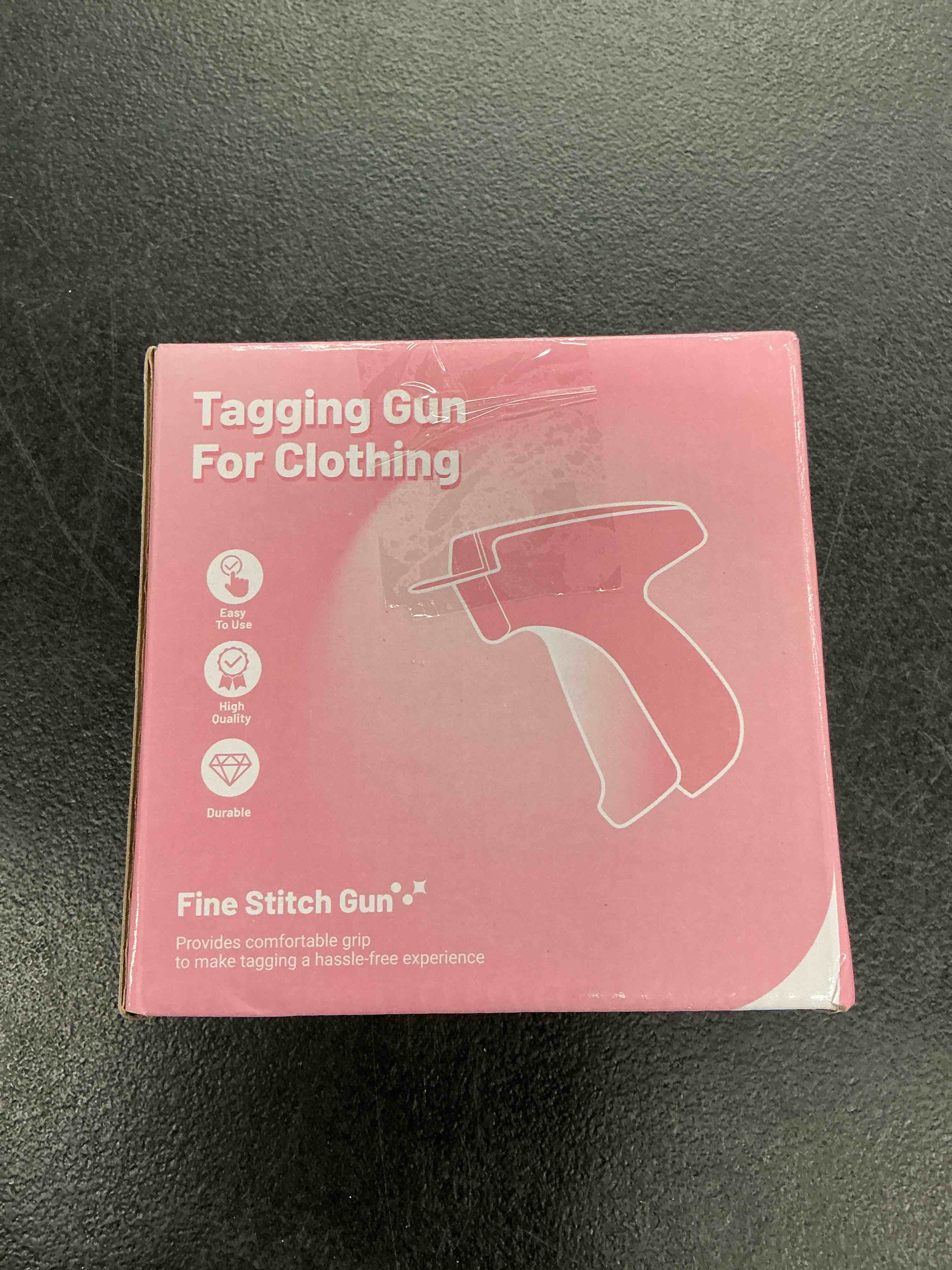 Condition photo showing Good Condition for stitch tag gun for clothes,mini stitch gun no-sew,price tagging gun,handheld hem gun for clothing,fabric stapler,quick sticky fixer,temporary sewing gun,6 needle,2000 fasteners(black+white)-pink red