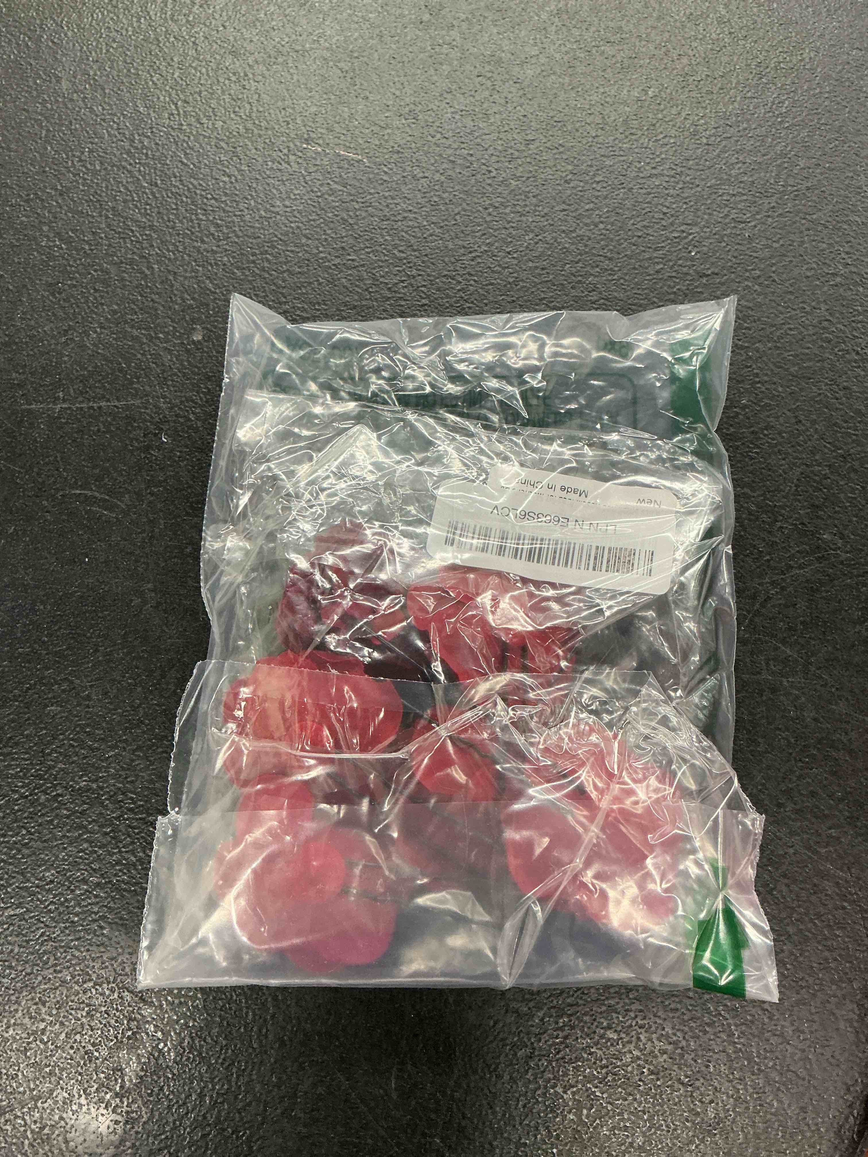 Condition photo showing Good Condition for 6 pcs small red rose hair clip set- pleasant colors red hair accessories for women 2.1 x 3.7", elegant floral design for any style, durable metal alloy & fabric - lovely gift idea for mother's da
