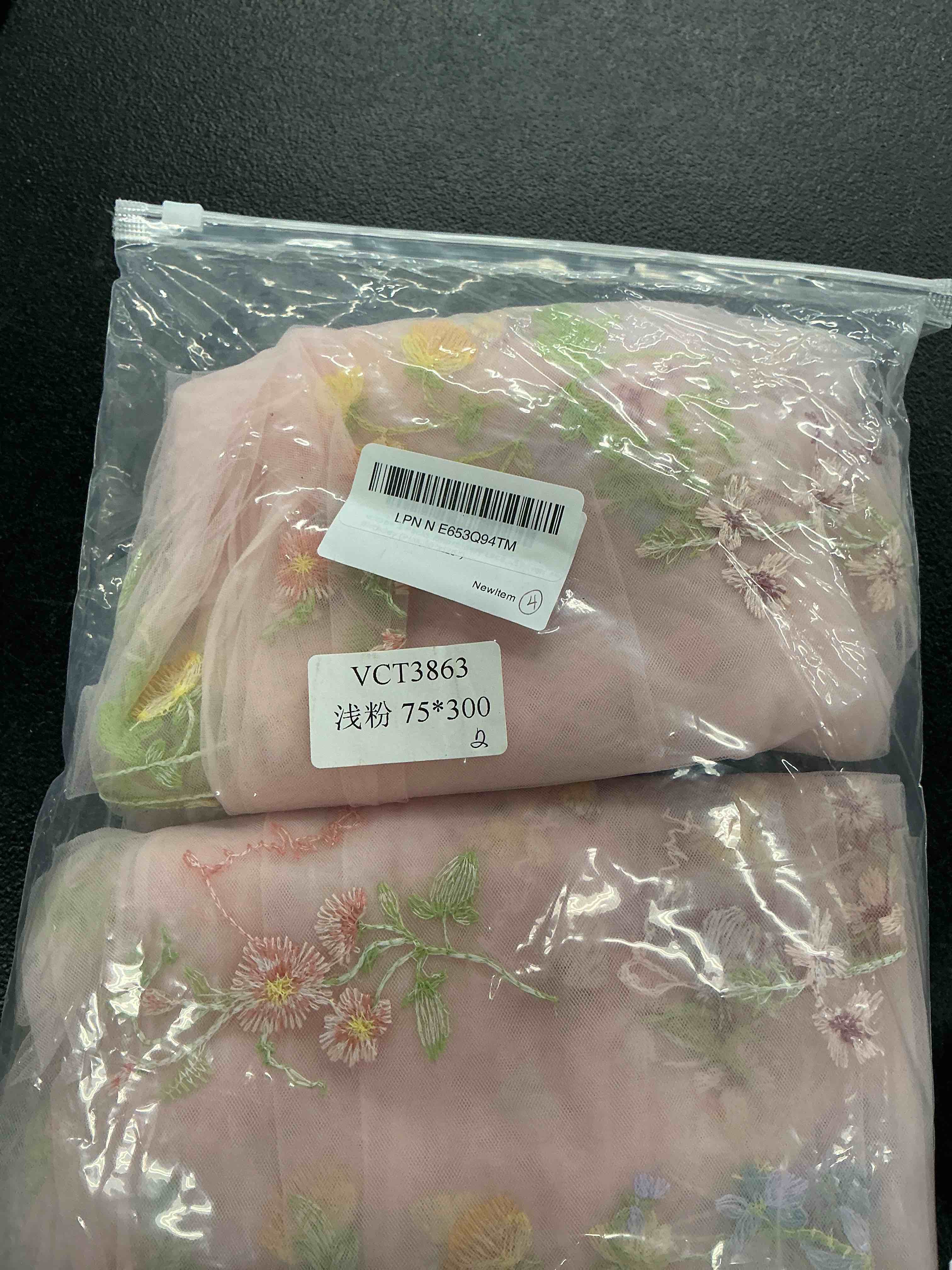 Condition photo showing Good Condition for vctops 2 packs embroidery lace summer table runner 10ft floral garden seasonal tulle table runner holiday kitchen dining table decoration for wedding party baby shower birthday (pink,30"x120") pink 30"x 120"(pack of 2)