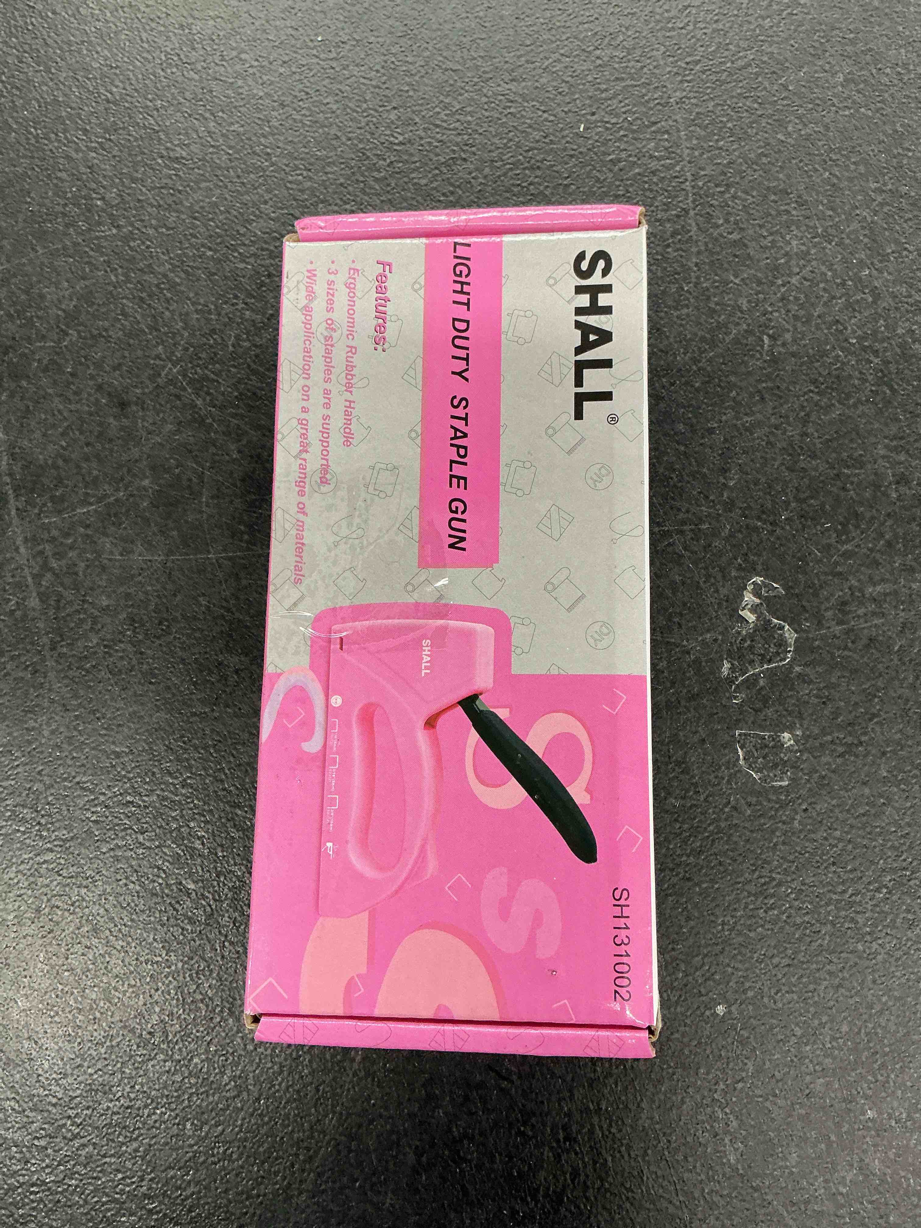 Condition photo showing Good Condition for shall light duty staple gun for wood - pink upholstery staple gun with 1600pcs jt21 staples 1/4, 5/16, 3/8 inch and staple remover - women staple gun for crafts, fabric stapler gun for diy, decoration